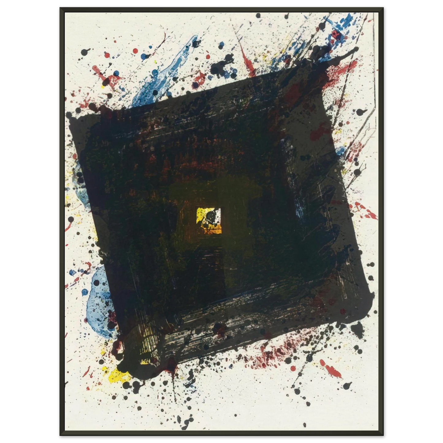 Sam Francis Dark and Fast Framed Art Print - Aluminum Frame - 40x50 cm / 16x20 inches