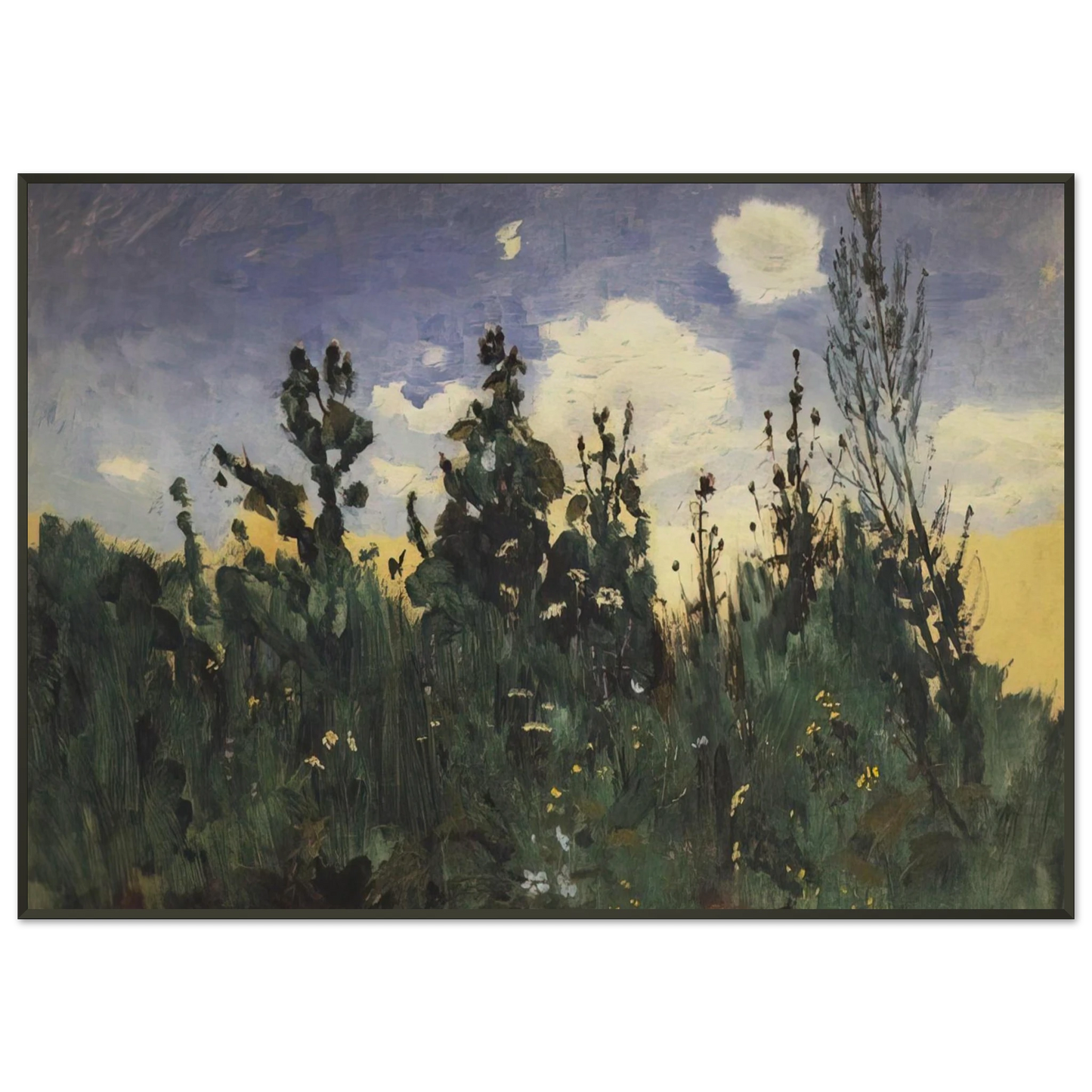 Arkhyp Kuindzhi Wild grass Framed Art Print - Aluminum Frame - 21x29.7 cm / 8x12"