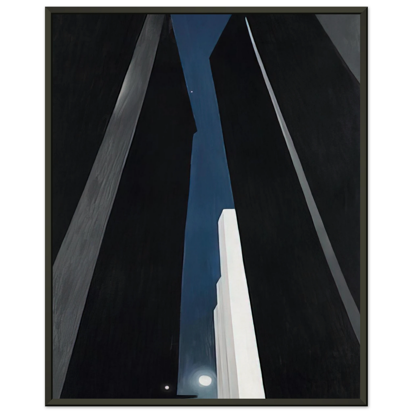Georgia OKeeffe City Night Framed Art Print - Aluminum Frame - 70x100 cm / 28x40 inches