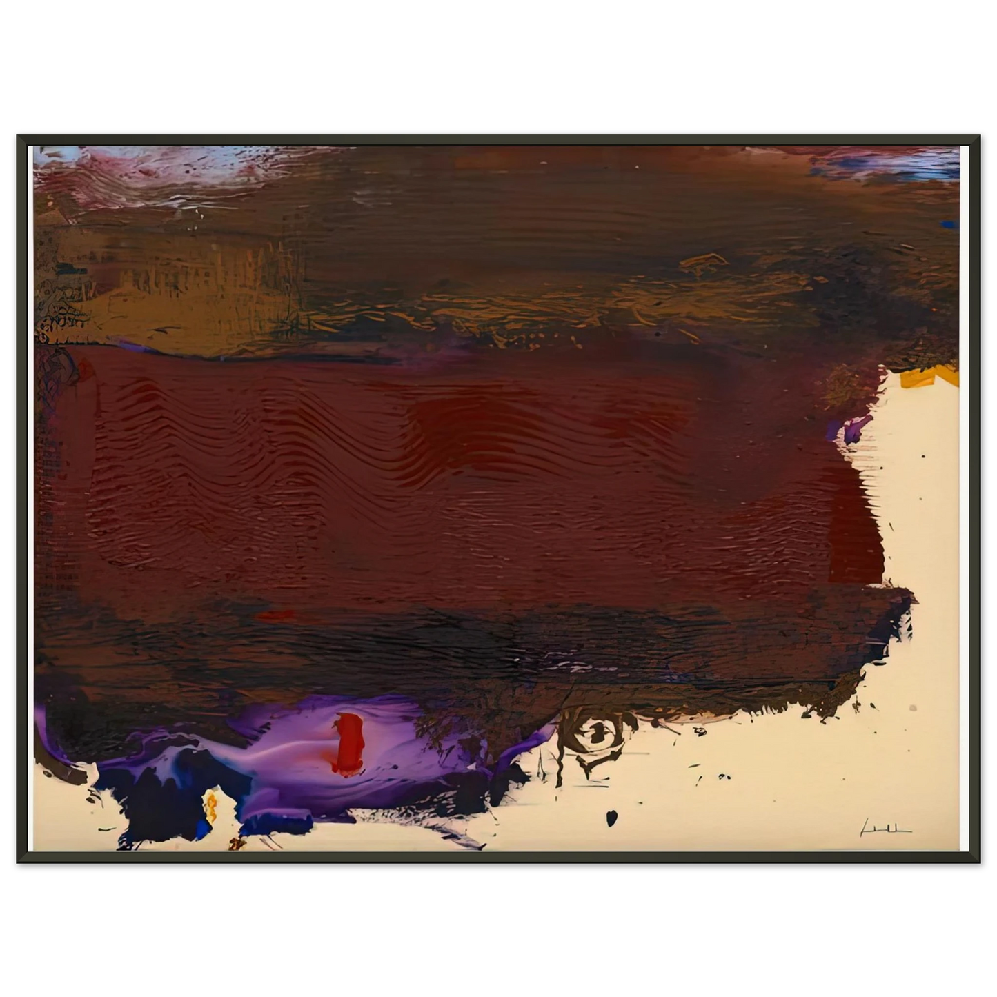 Helen Frankenthaler Requiem 1992 Framed Art Print - Aluminum Frame - 60x80 cm / 24x32 inches
