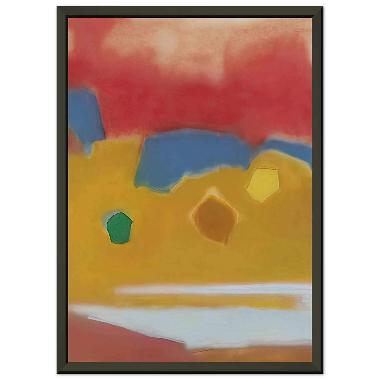 Esteban Vicente ZARZUELA 1982 Framed Art Print - Aluminum Frame - 70x100 cm / 28x40 inches