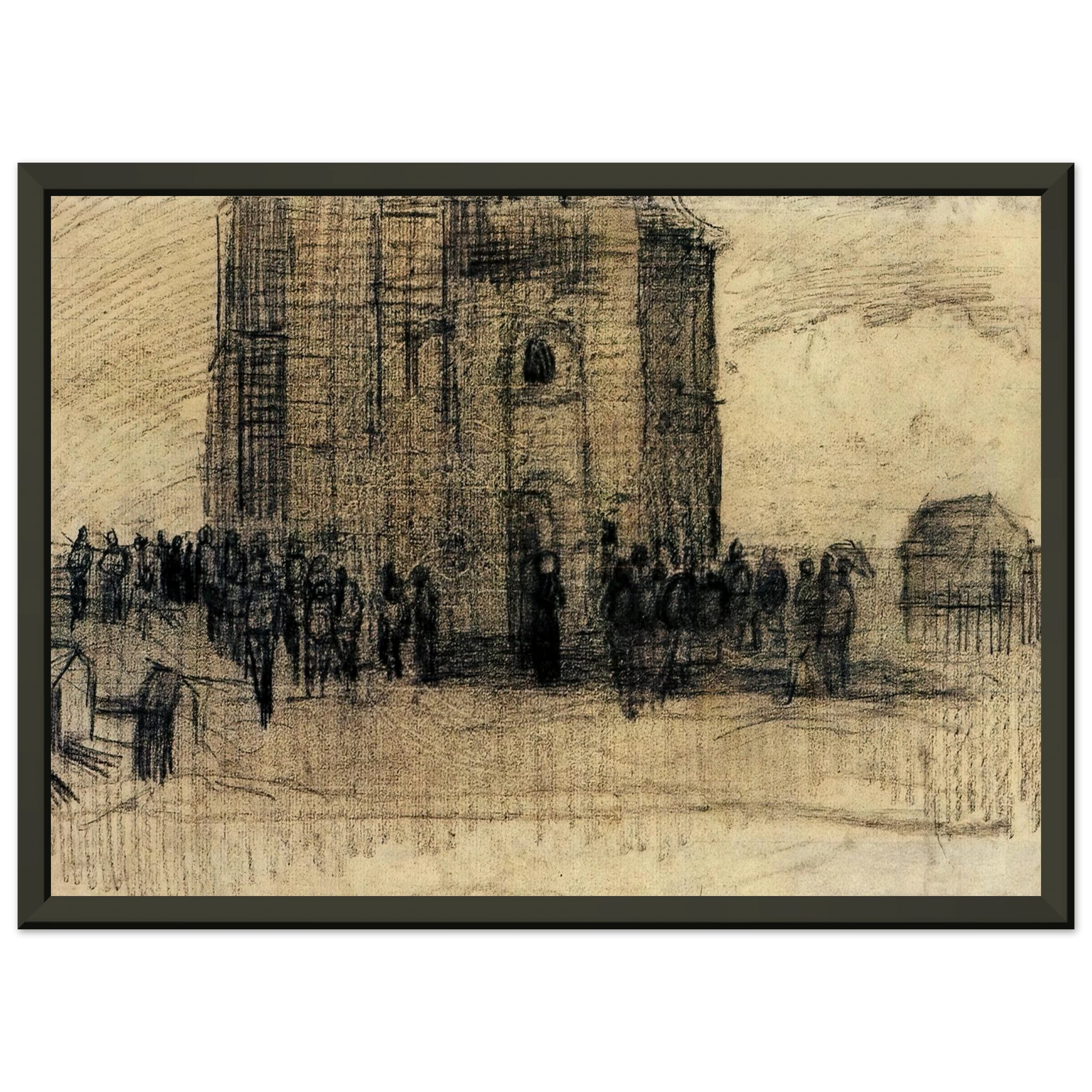 Vincent van Gogh  Sale of Building Scrap Framed Art Print  - Aluminum Frame - 40x50 cm / 16x20 inches