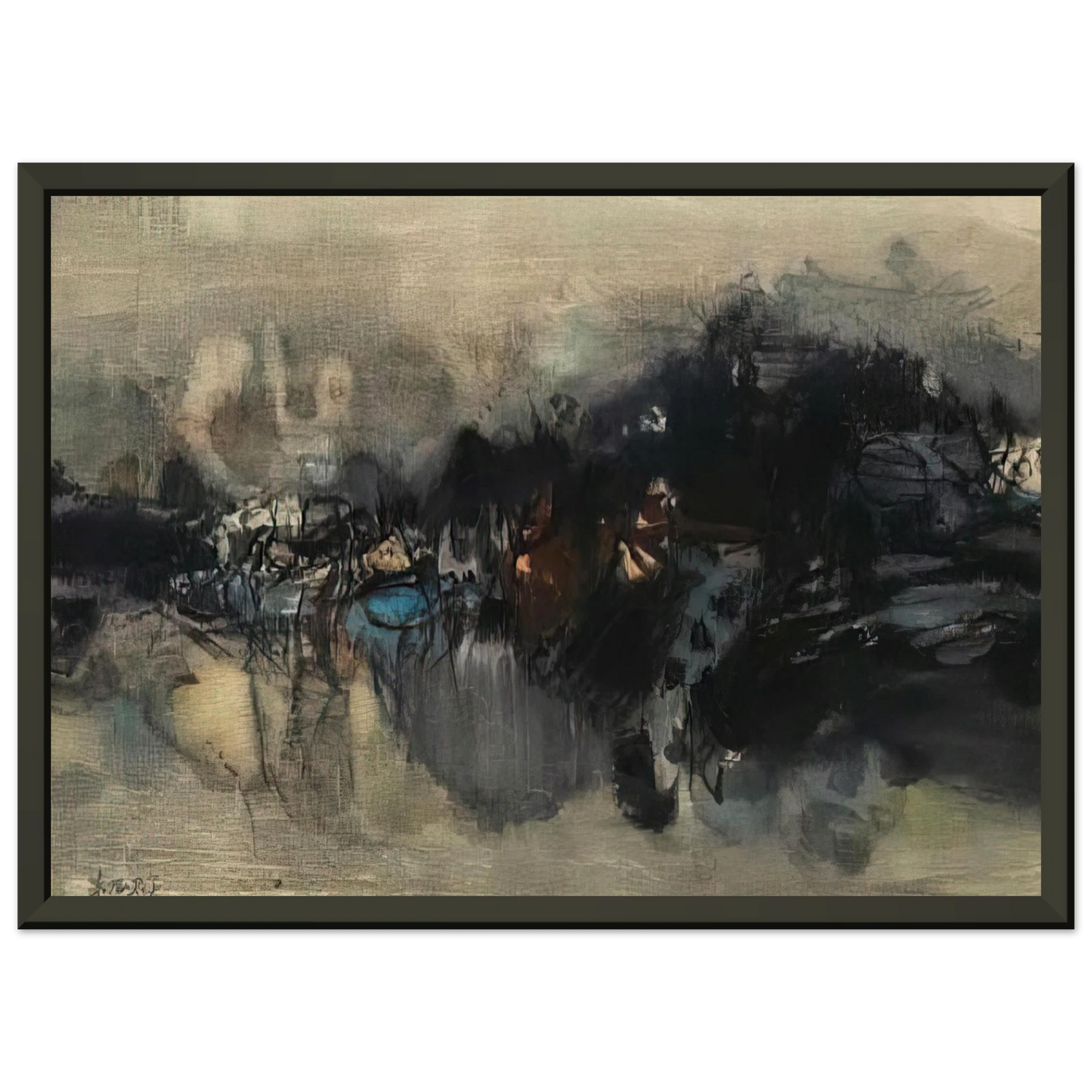 Chu teh Chun UNTITLED 1964 Framed Art Print - Aluminum Frame - 60x80 cm / 24x32 inches