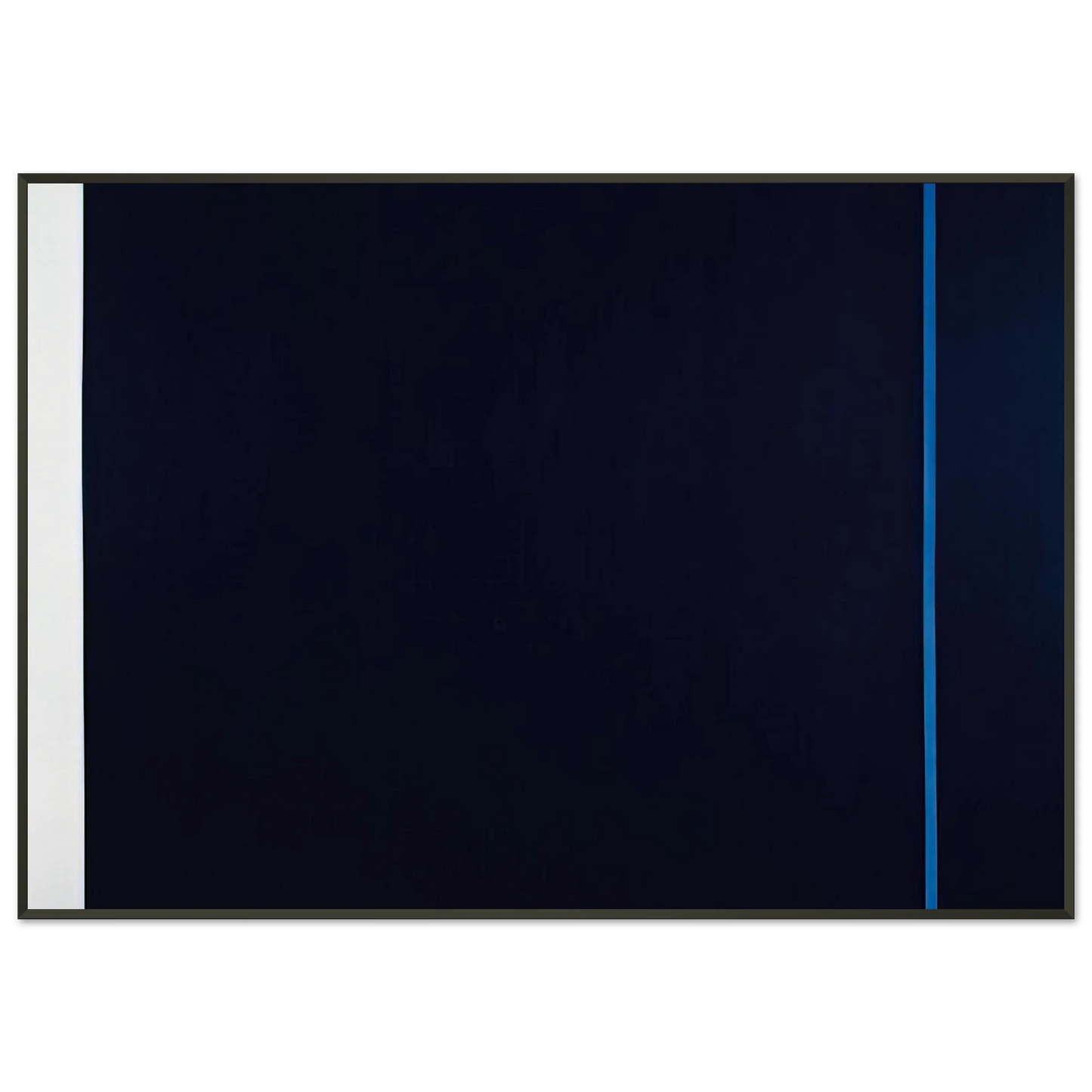 Barnett Newman Midnight Blue Framed Art Print - Aluminum Frame - 21x29.7 cm / 8x12"