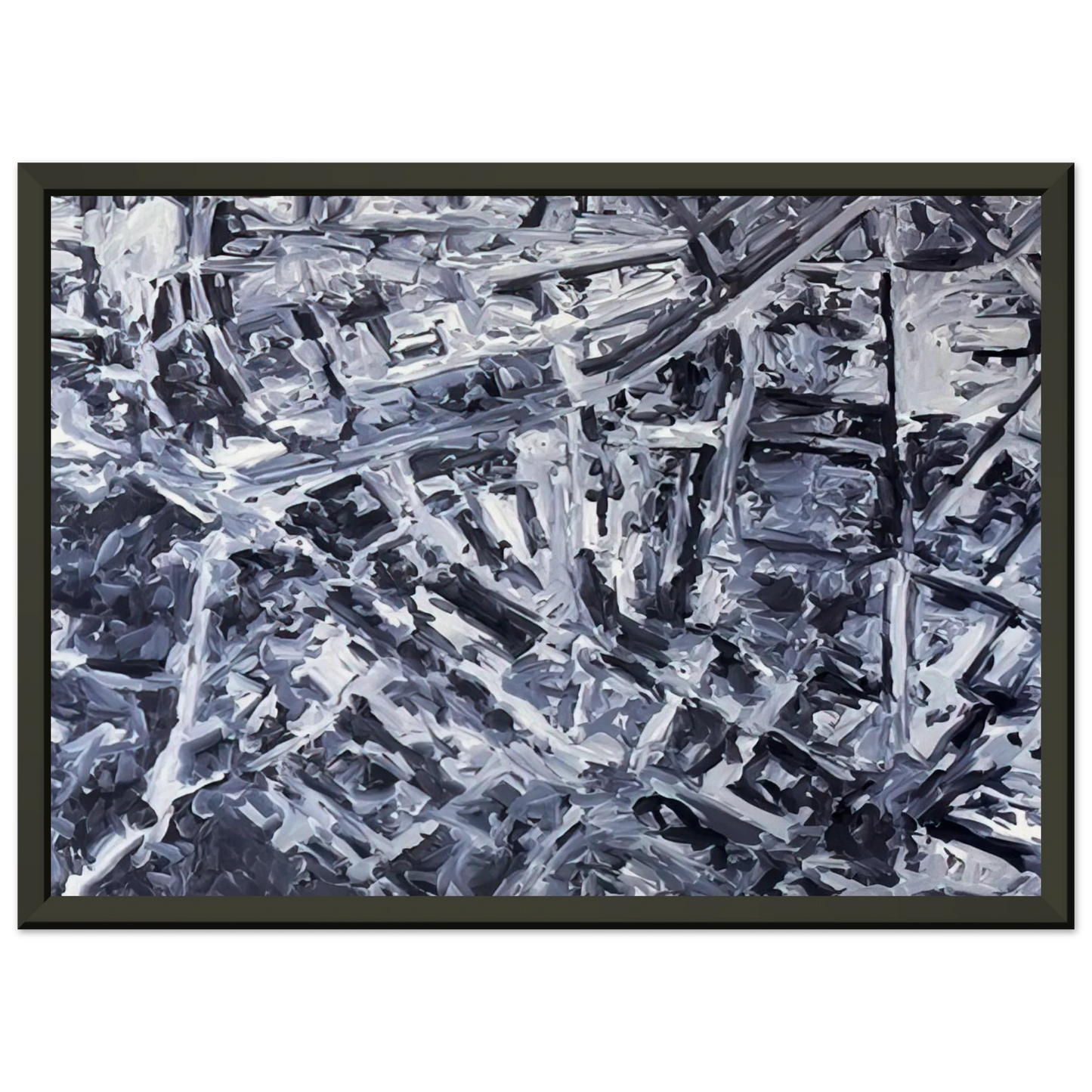Gerhard Richter TOWNSCAPE PL 1970 0 Framed Art Print - Aluminum Frame - 60x80 cm / 24x32 inches