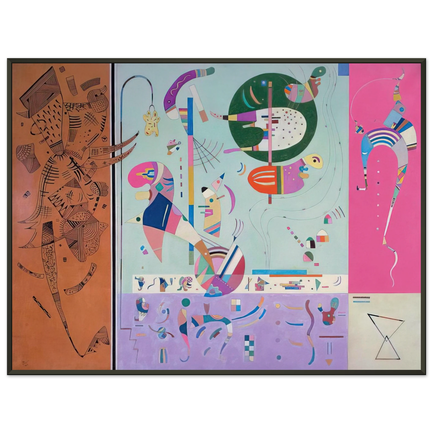 Wassily Kandinsky VARIOUS PARTS 1940 Framed Art Print - Aluminum Frame - 70x100 cm / 28x40 inches
