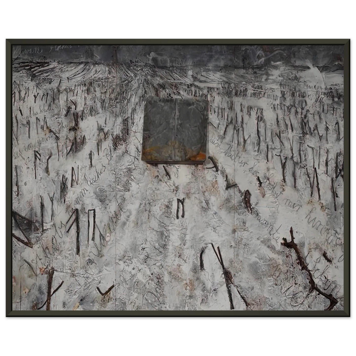 Anselm Kiefer BLACK FLAKES 2006 Framed Art Print - Aluminum Frame - 40x50 cm / 16x20 inches