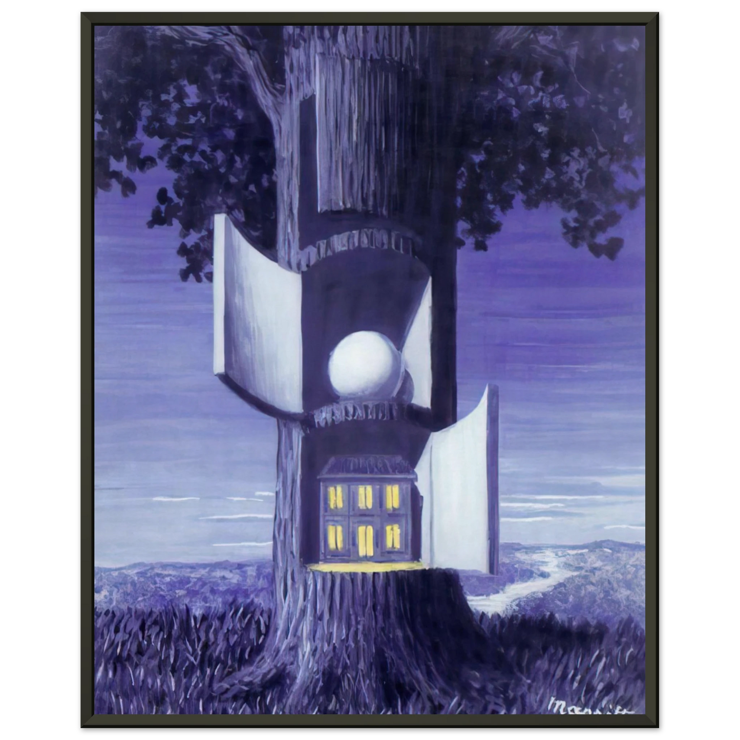 Rene Magritte THE VOICE OF BLOOD 1948 Framed Art Print - Aluminum Frame - 70x100 cm / 28x40 inches