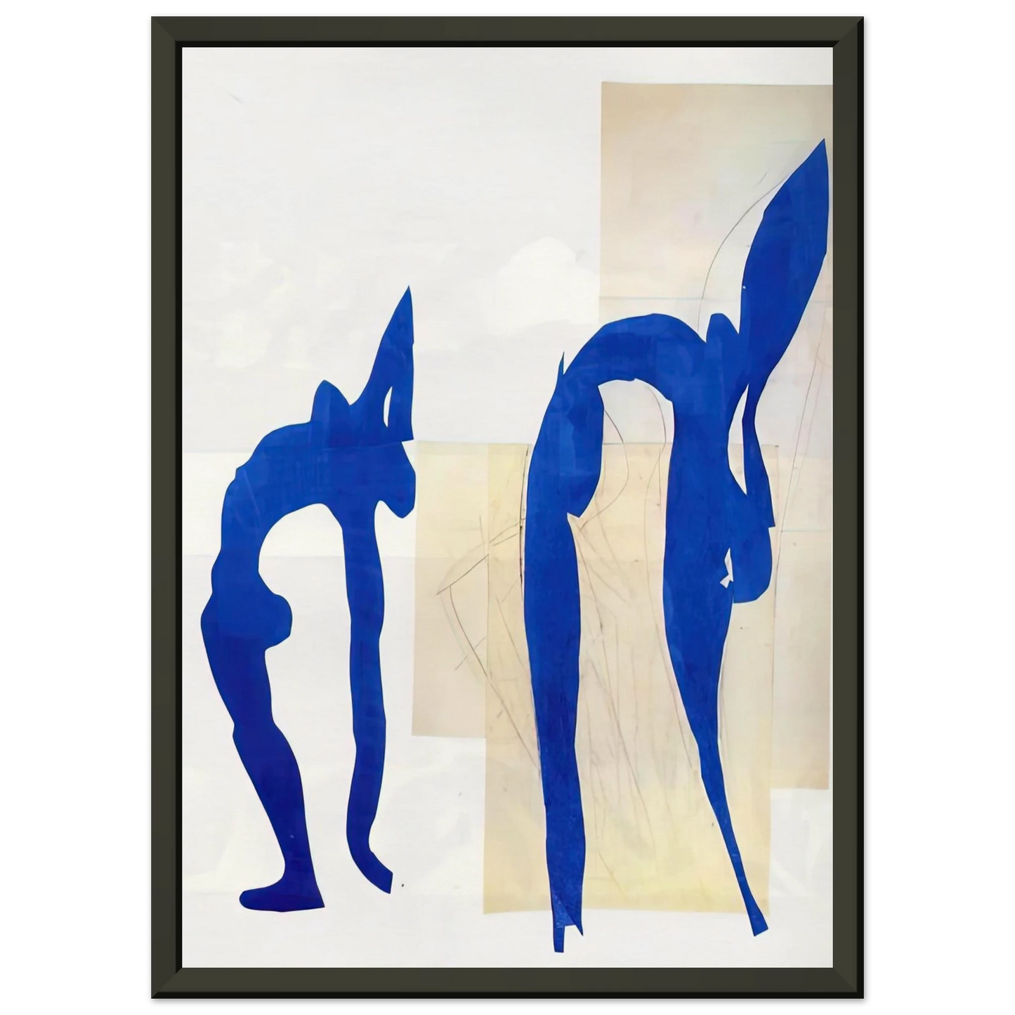 Henri Matisse BLUE NUDES Framed Art Print - Aluminum Frame - 60x80 cm / 24x32 inches