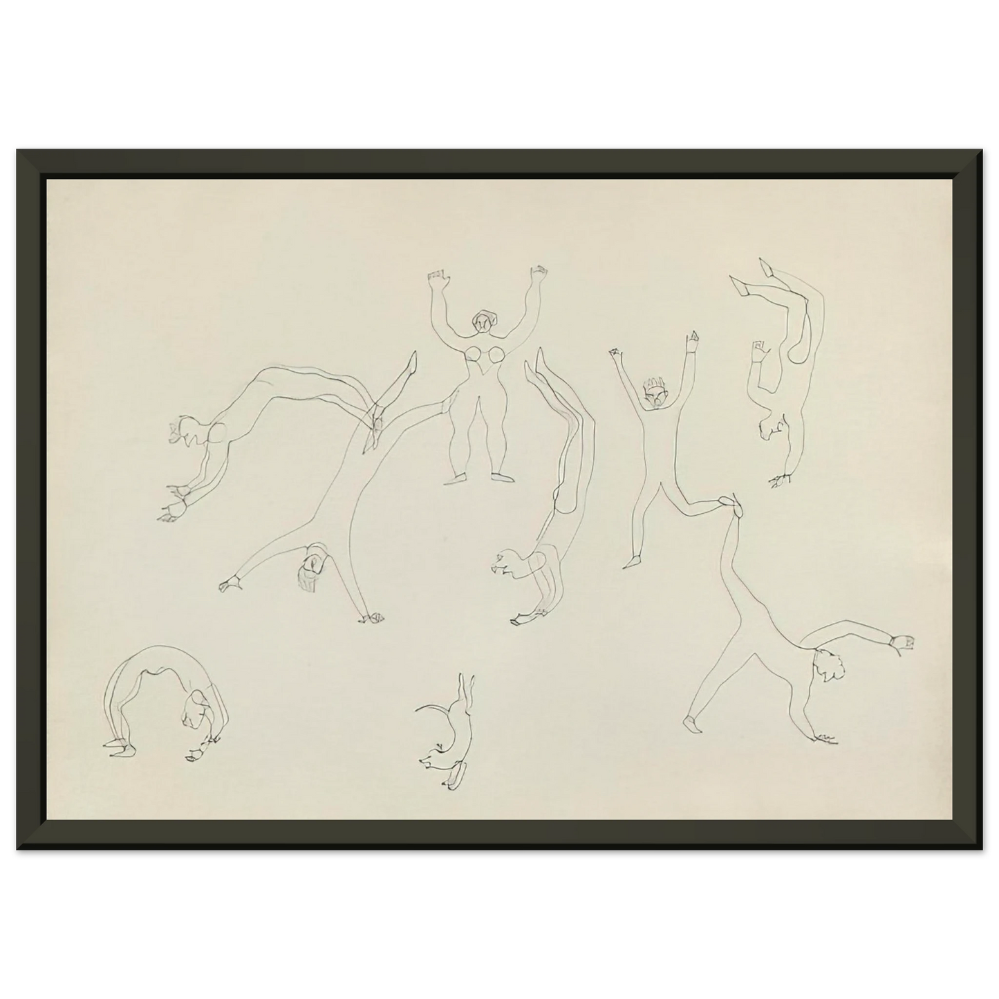 Alexander Calder THE TUMBLERS II 1931 Framed Art Print - Aluminum Frame - 60x80 cm / 24x32 inches