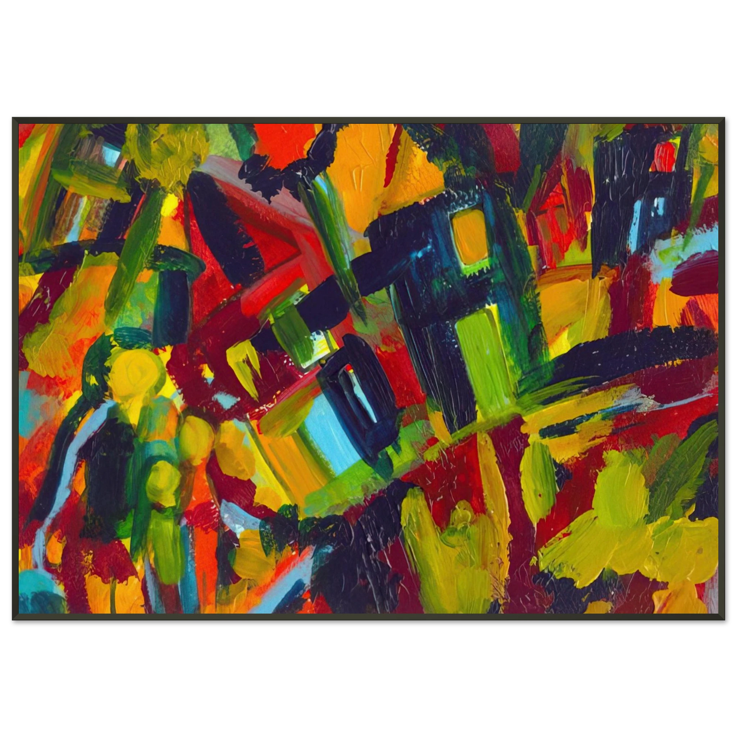 Wassily Kandinsky  NOTDETECTED189365 Framed Art Print  - Aluminum Frame - 21x29.7 cm / 8x12"