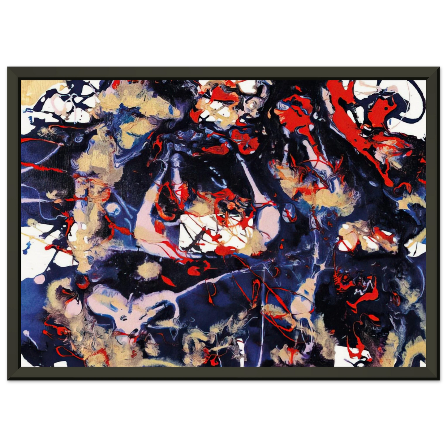 Sam Francis Untitled SFP9477 SFF 1753 Framed Art Print - Aluminum Frame - 60x80 cm / 24x32 inches