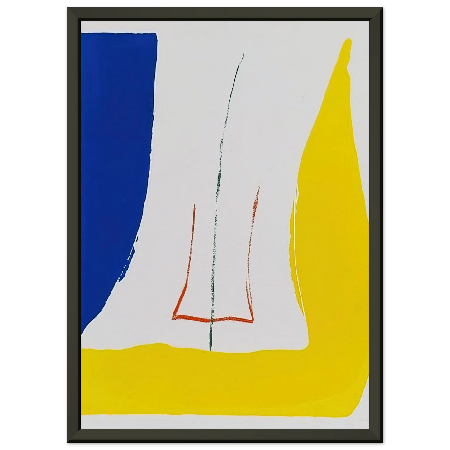Helen Frankenthaler Sun Corner 1968 Framed Art Print - Aluminum Frame - 40x50 cm / 16x20 inches