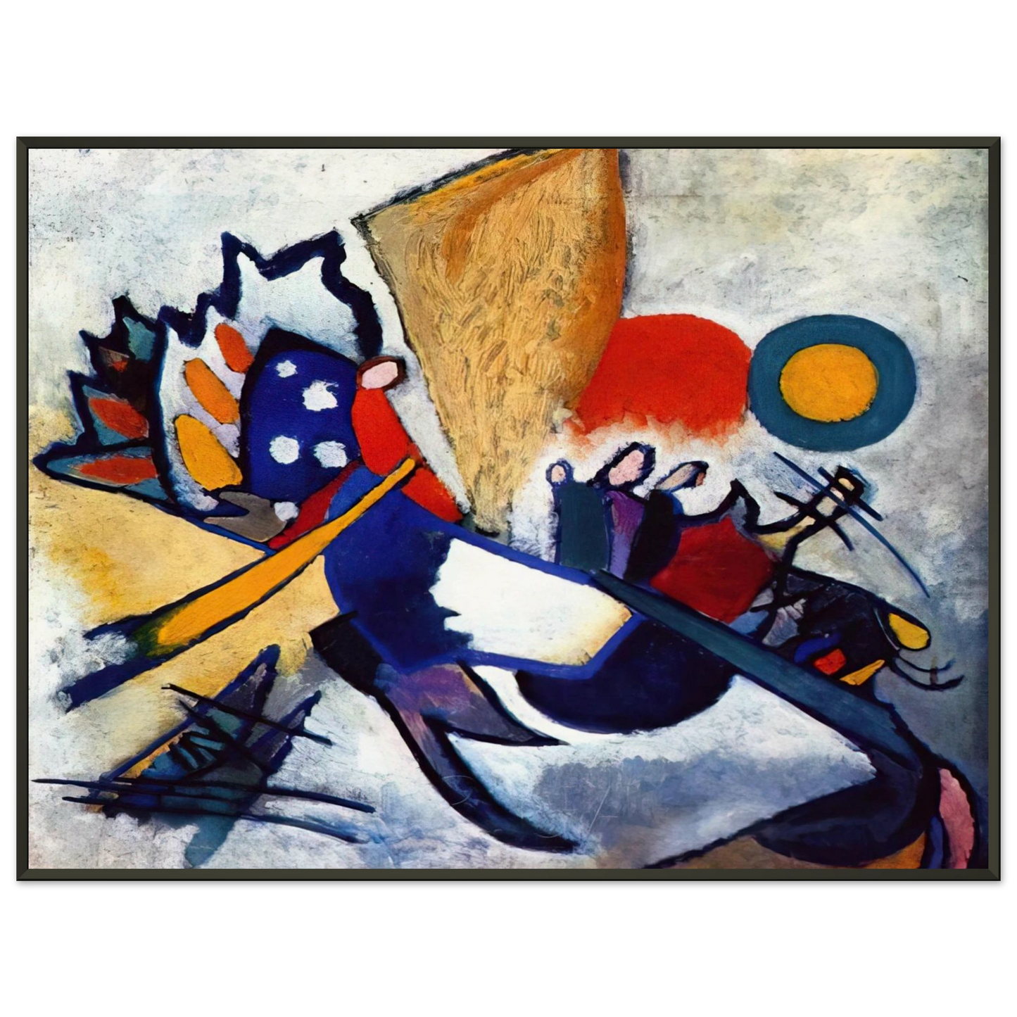 Wassily Kandinsky  IMPROVISATION 209 1917 Framed Art Print  - Aluminum Frame - 70x100 cm / 28x40 inches