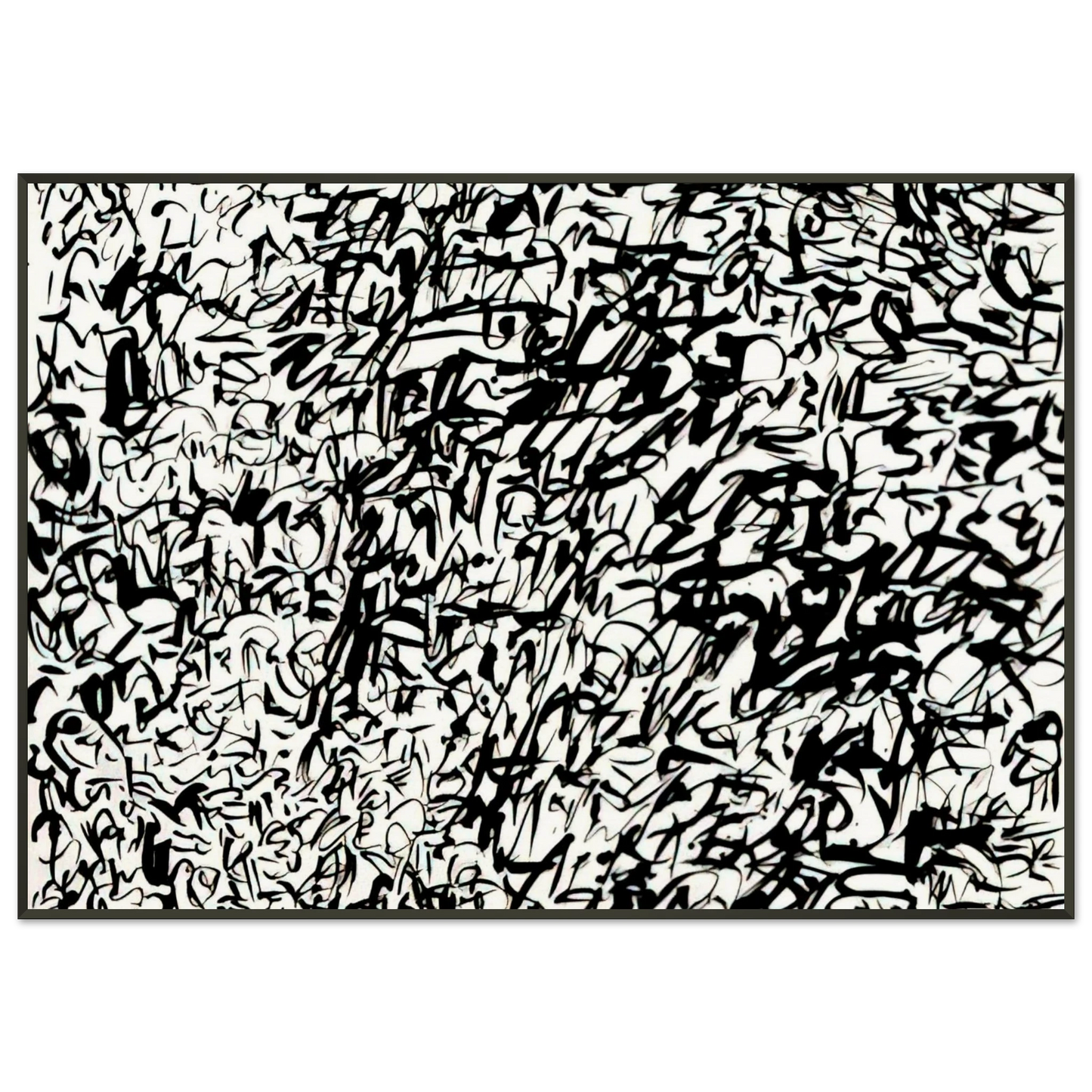Keith Haring UNTITLED 1978 2 Framed Art Print - Aluminum Frame - 21x29.7 cm / 8x12"