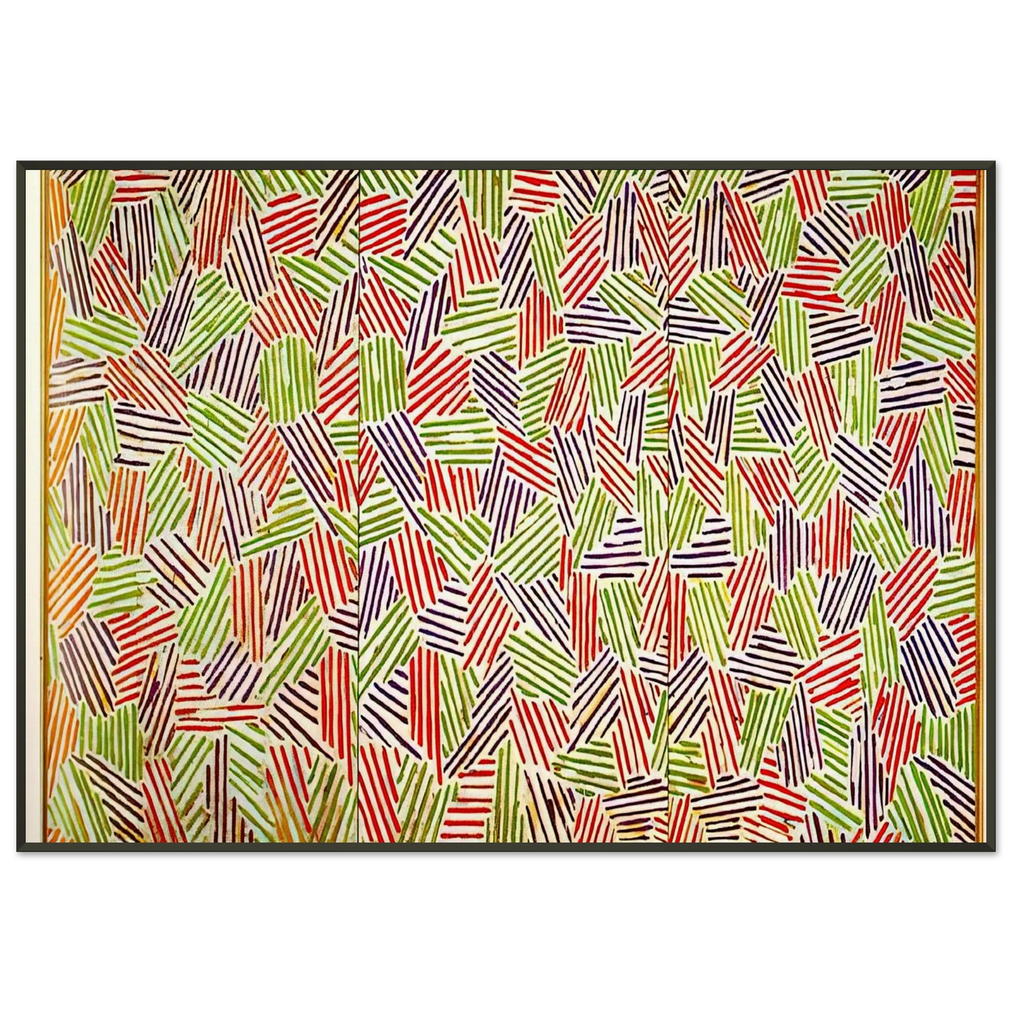 Jasper Johns SCENT Framed Art Print - Aluminum Frame - 21x29.7 cm / 8x12"