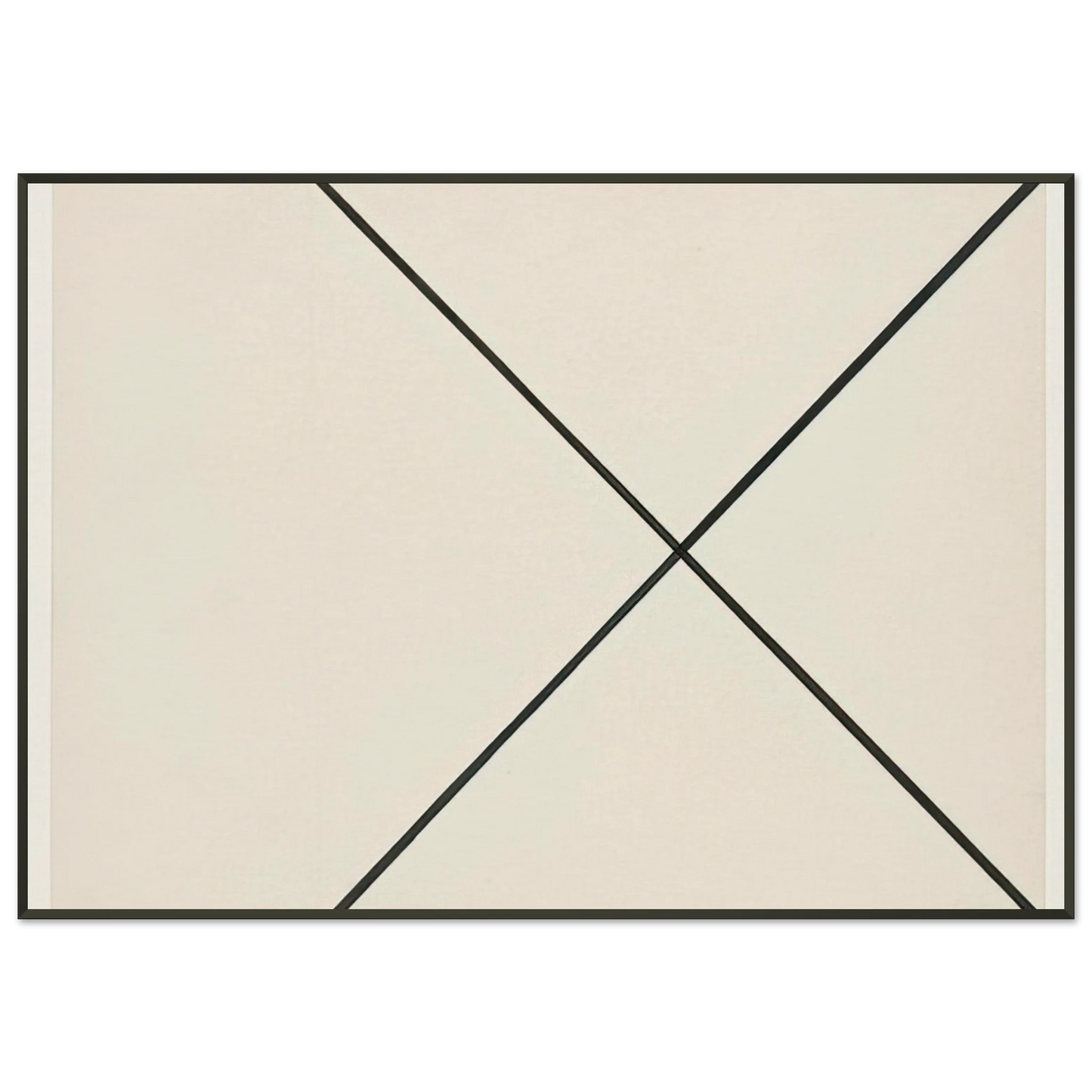 Ellsworth Kelly Diagonal Lines Framed Art Print - Aluminum Frame - 21x29.7 cm / 8x12"