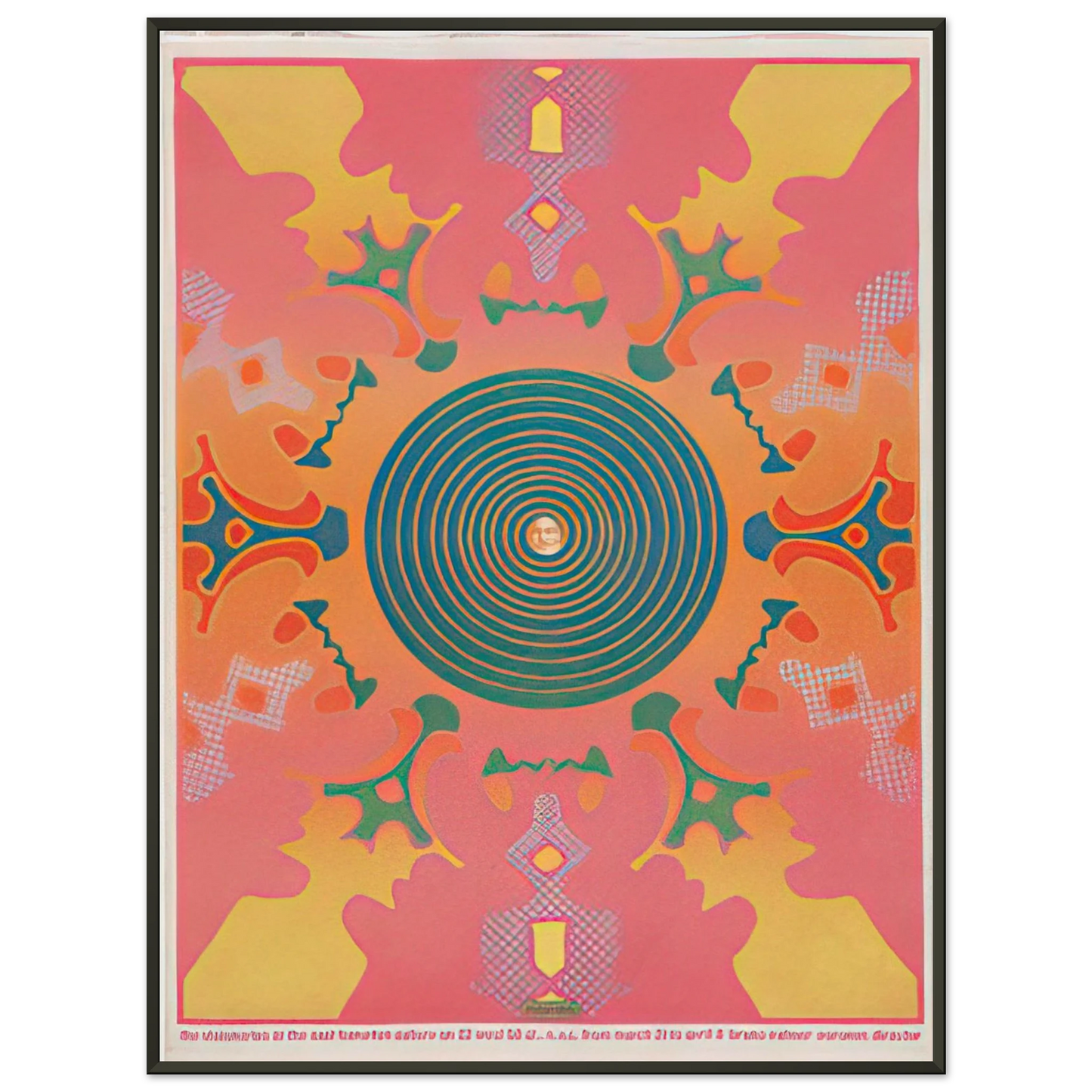 Peter Max THE VISIONARIES AT THE EAST HAMPTON GALLERY 1967 Framed Art Print - Aluminum Frame - 70x100 cm / 28x40 inches