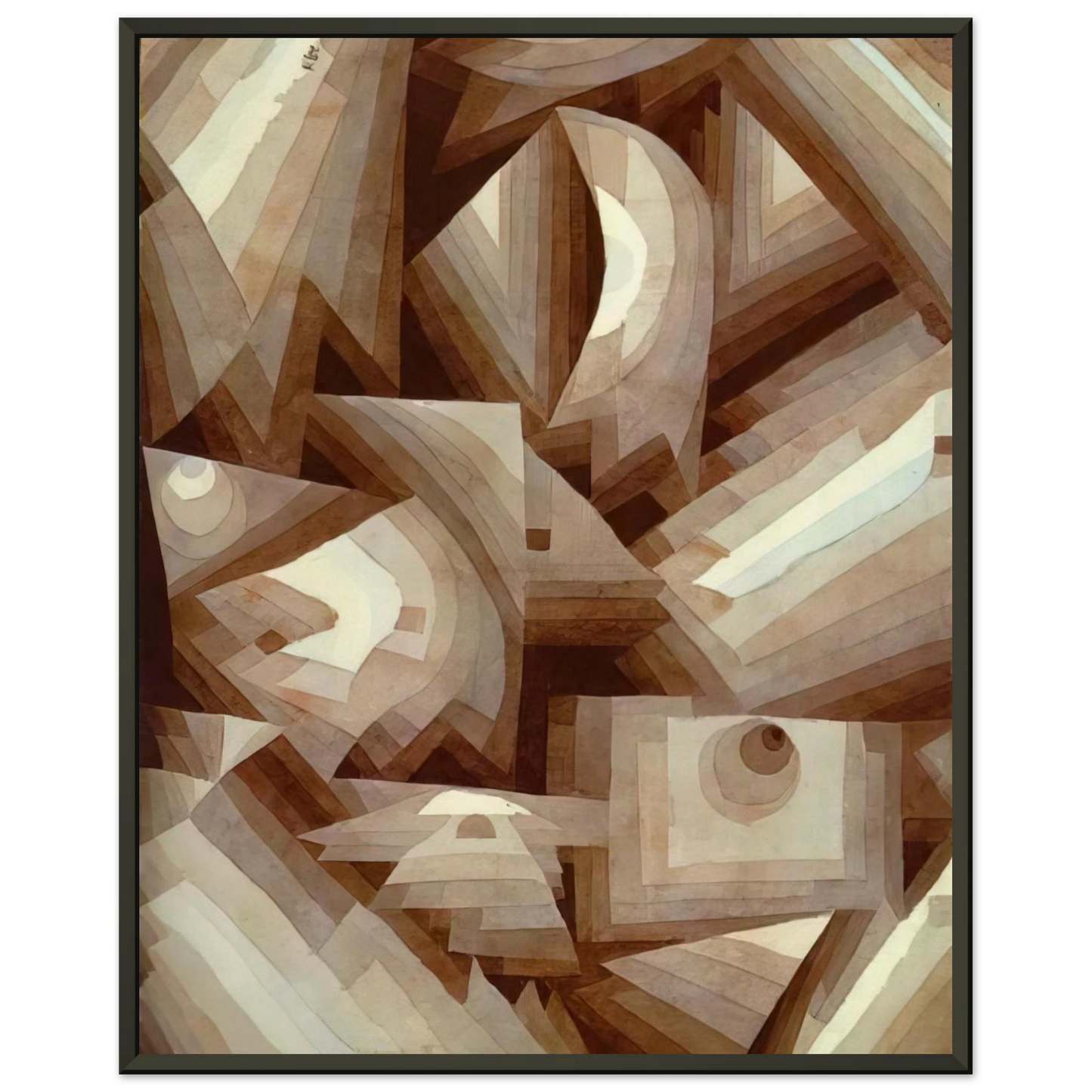 Paul Klee  CRYSTAL 1921 Framed Art Print  - Aluminum Frame - 70x100 cm / 28x40 inches