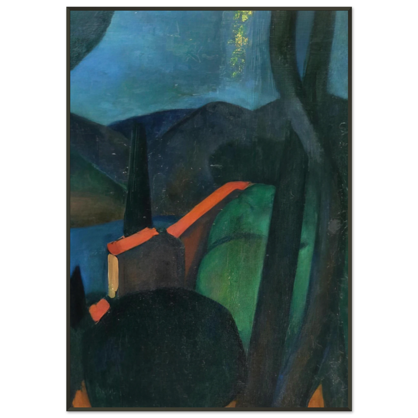 Andre Derain MARTIGUES LANDSCAPE 1908 Framed Art Print - Aluminum Frame - 21x29.7 cm / 8x12"