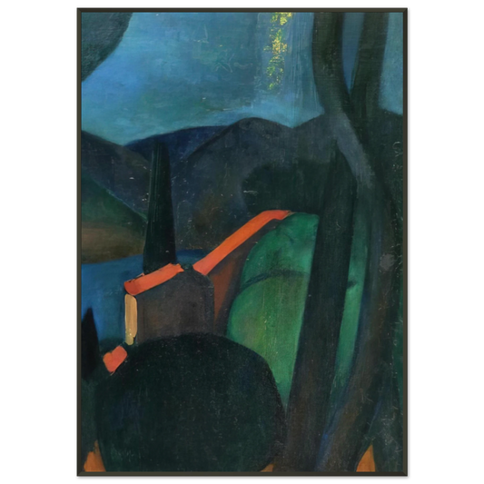 Andre Derain  MARTIGUES LANDSCAPE 1908 Framed Art Print  - Aluminum Frame - 21x29.7 cm / 8x12"