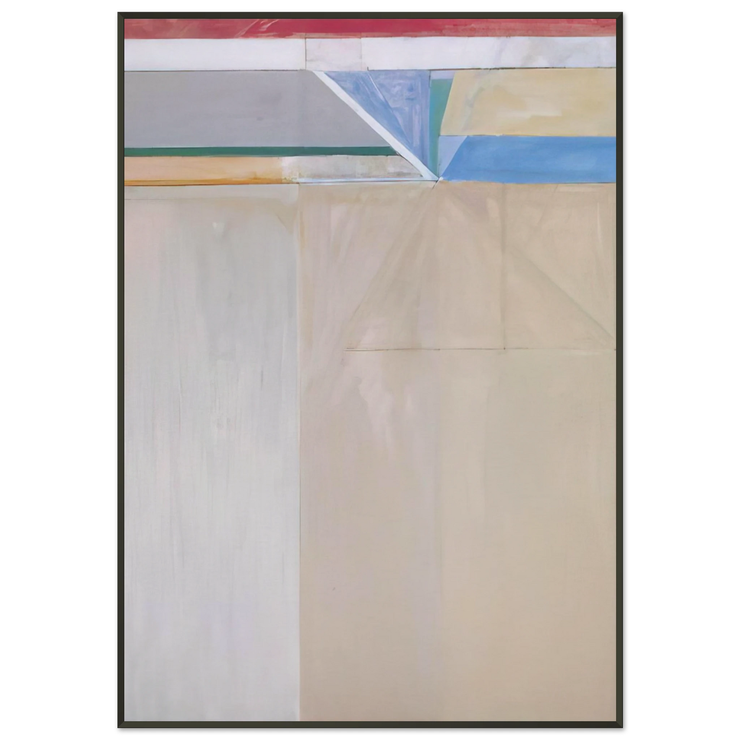 Richard Diebenkorn Ocean Park 46 Framed Art Print - Aluminum Frame - 21x29.7 cm / 8x12"