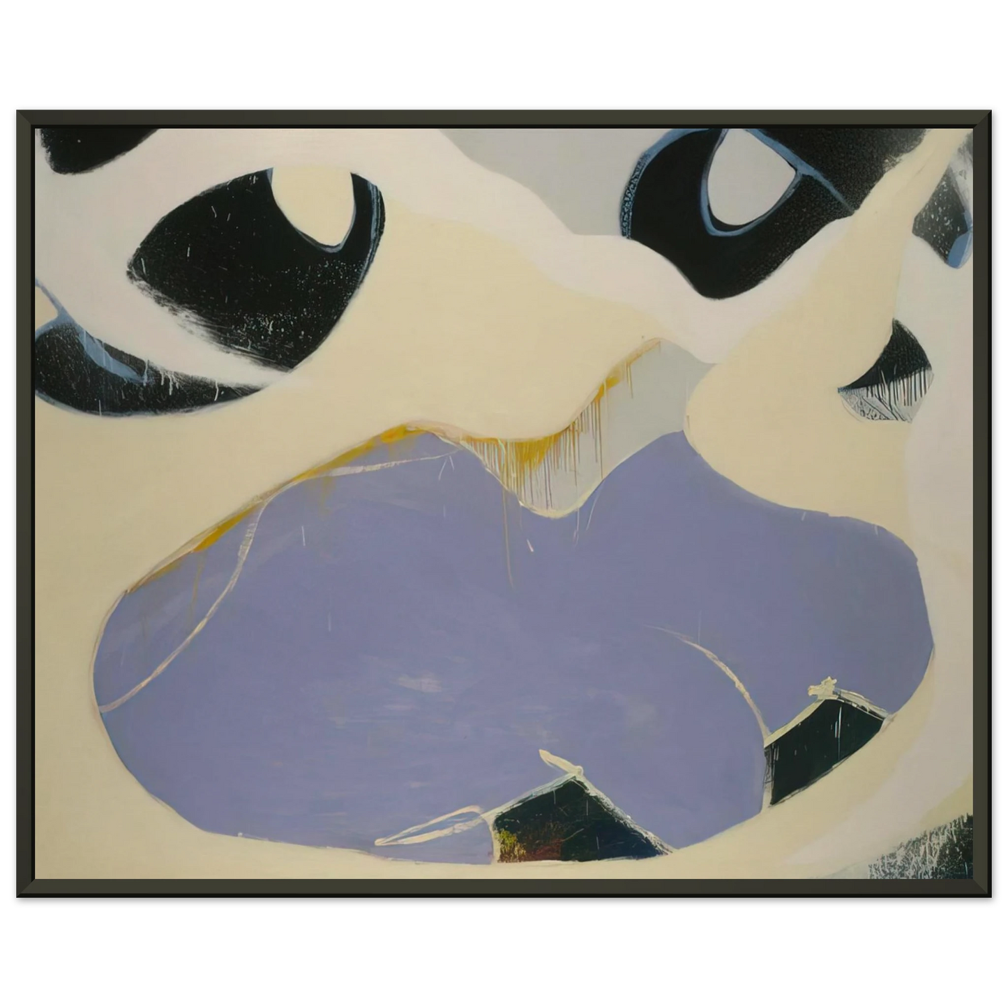 Norman Bluhm Thamyris 1972 Framed Art Print - Aluminum Frame - 40x50 cm / 16x20 inches
