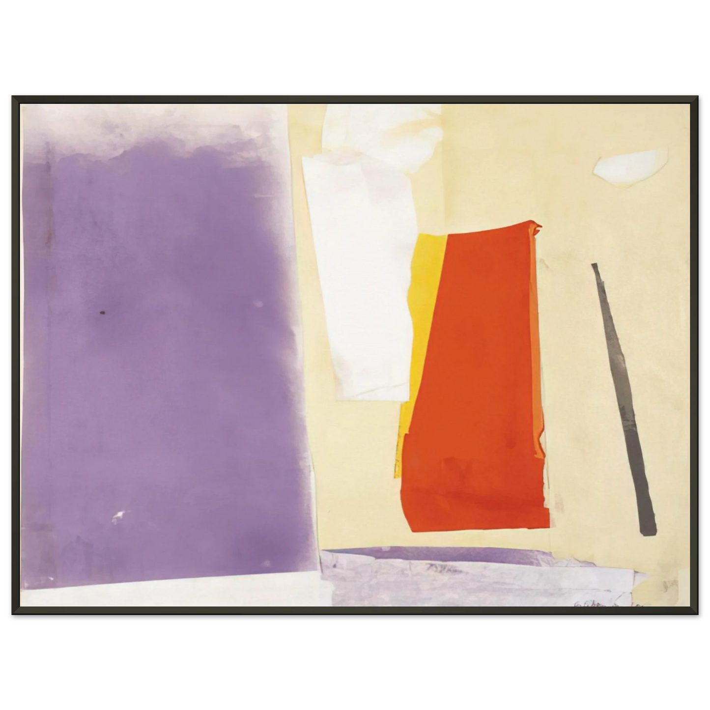 Esteban Vicente UNTITLED 1985 1 Framed Art Print - Aluminum Frame - 60x80 cm / 24x32 inches