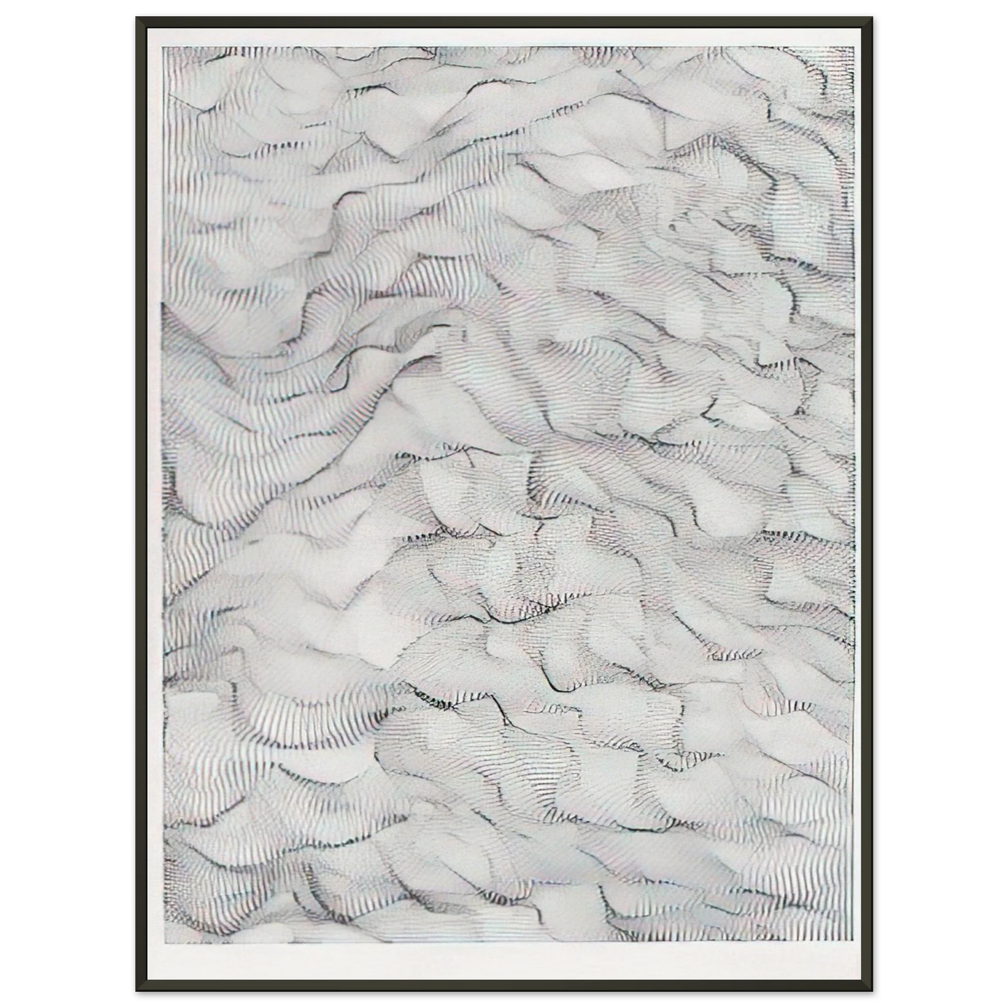Dadamaino Il movimento delle cose 1996 Framed Art Print - Aluminum Frame - 60x80 cm / 24x32 inches