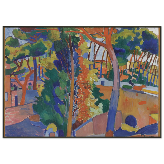 Andre Derain  BRIDGE OVER THE RIOU 1906 Framed Art Print  - Aluminum Frame - 21x29.7 cm / 8x12"