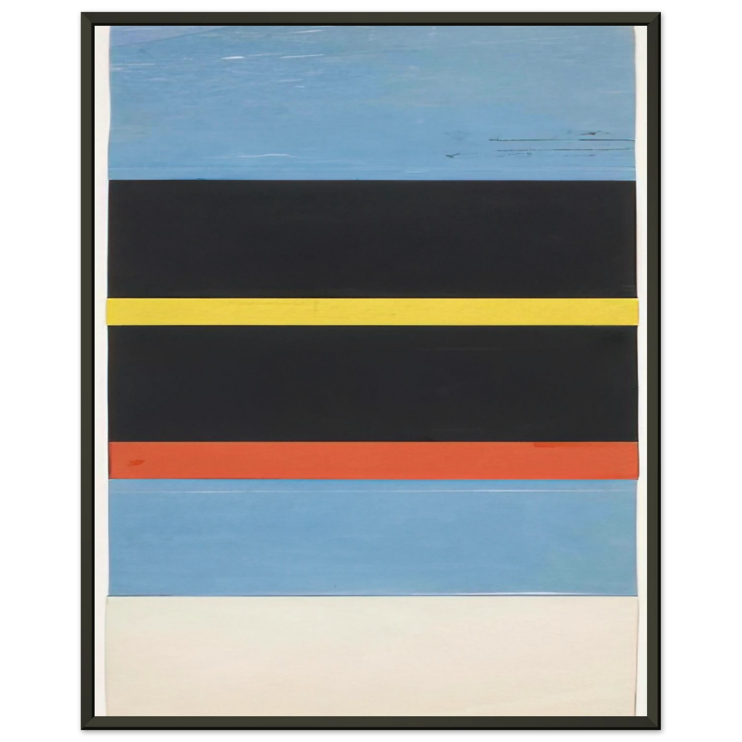 Ellsworth Kelly Boats in Sanary Harbor Framed Art Print - Aluminum Frame - 70x100 cm / 28x40 inches