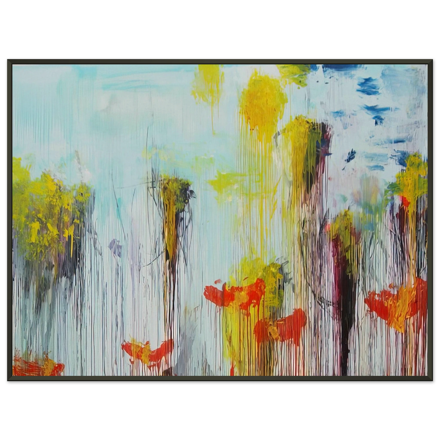 Cy Twombly Lepanto Part VII Framed Art Print - Aluminum Frame - 60x80 cm / 24x32 inches