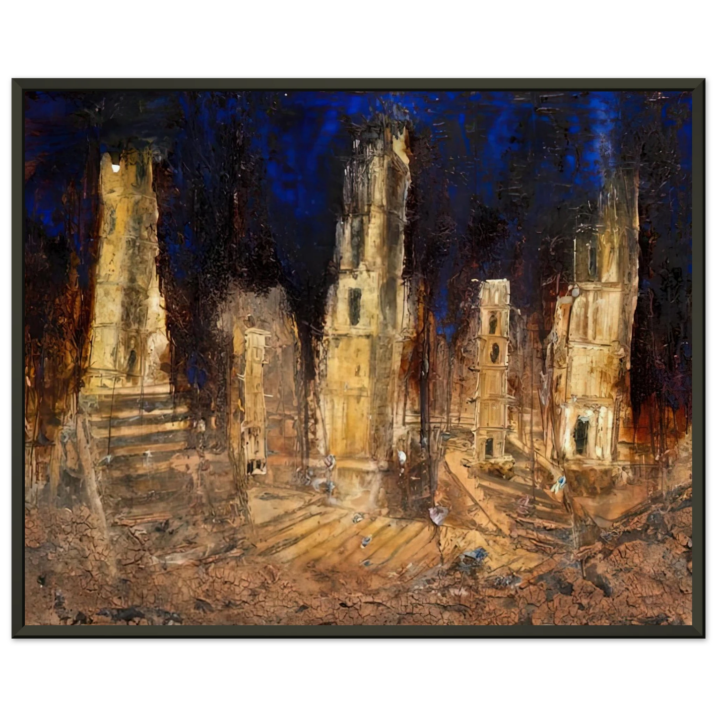 Anselm Kiefer WALHALLA 2016 Framed Art Print - Aluminum Frame - 60x80 cm / 24x32 inches