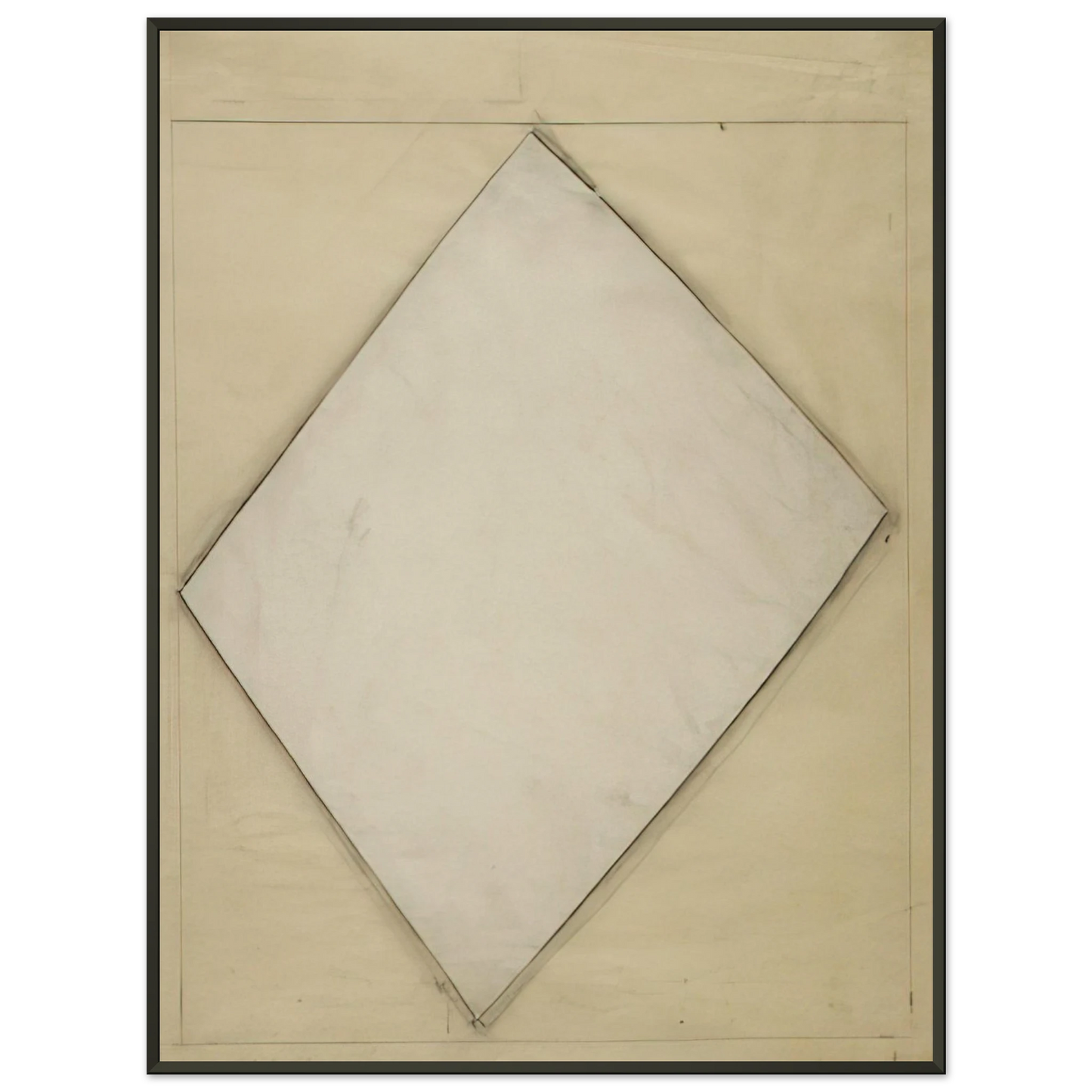 Ellsworth Kelly Study for White Sculpture Framed Art Print - Aluminum Frame - 60x80 cm / 24x32 inches