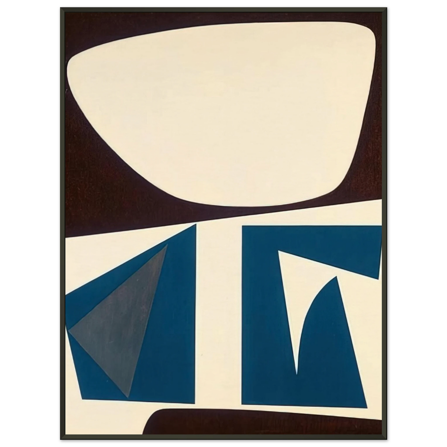 Will Barnet Untitled Abstract Indian Space painting Framed Art Print - Aluminum Frame - 60x80 cm / 24x32 inches
