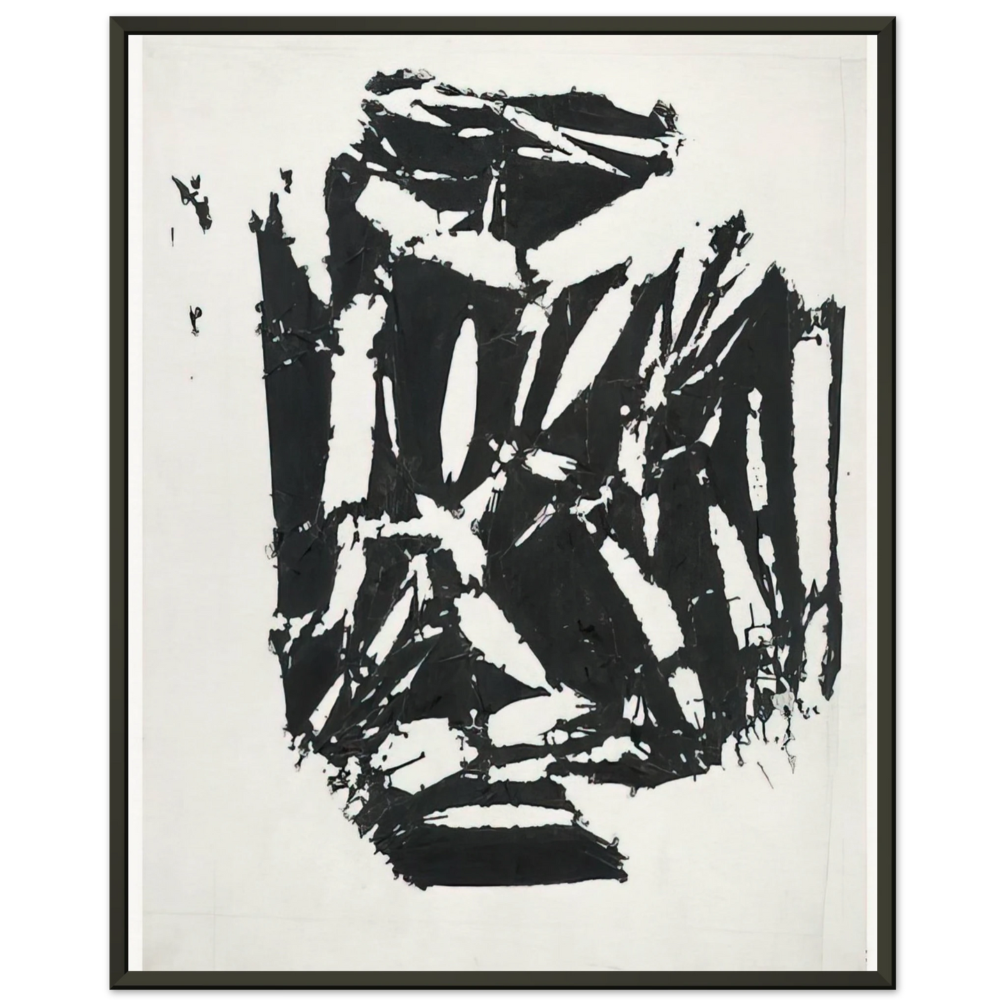 Simon Hantai Laissee 1994 Framed Art Print - Aluminum Frame - 70x100 cm / 28x40 inches