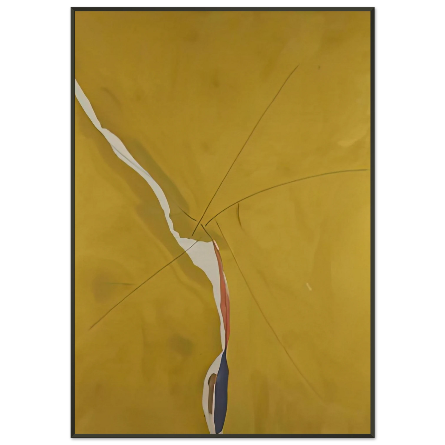 Helen Frankenthaler Sesame 1970 Framed Art Print - Aluminum Frame - 21x29.7 cm / 8x12"