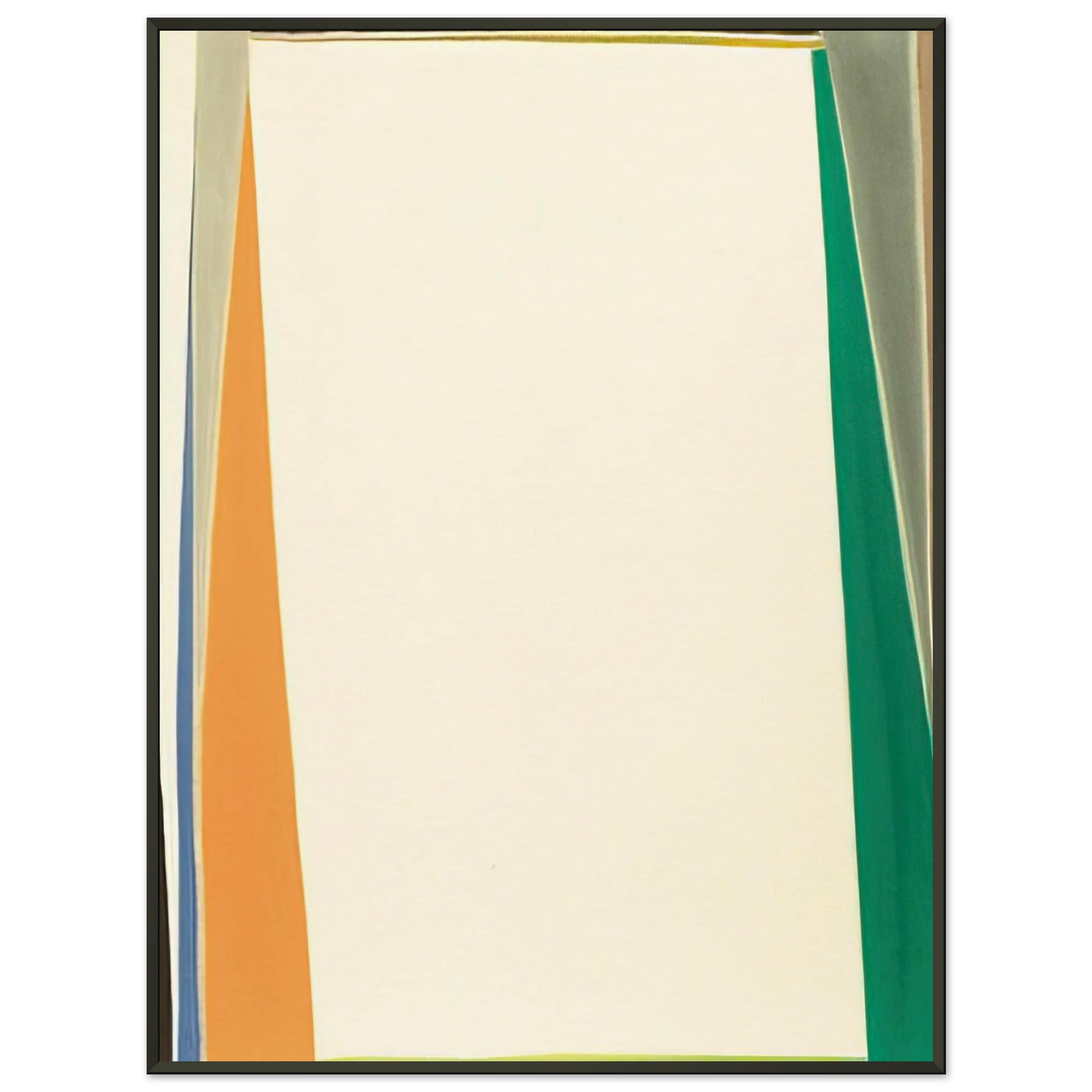 Larry Zox Open White Center 1974 Framed Art Print - Aluminum Frame - 70x100 cm / 28x40 inches