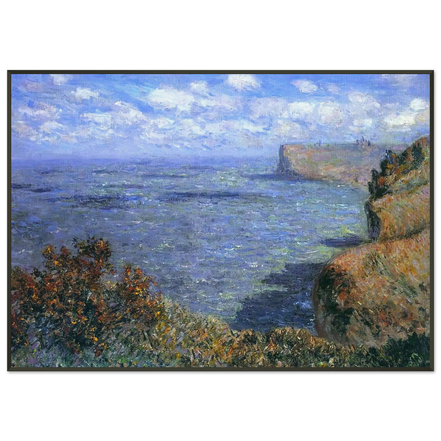 claude monet View Taken from Greinval Framed Art Print - Aluminum Frame - 21x29.7 cm / 8x12"
