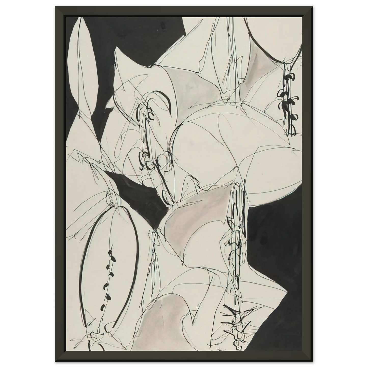 Gene Davis Secret Garden 1981 Framed Art Print - Aluminum Frame - 60x80 cm / 24x32 inches
