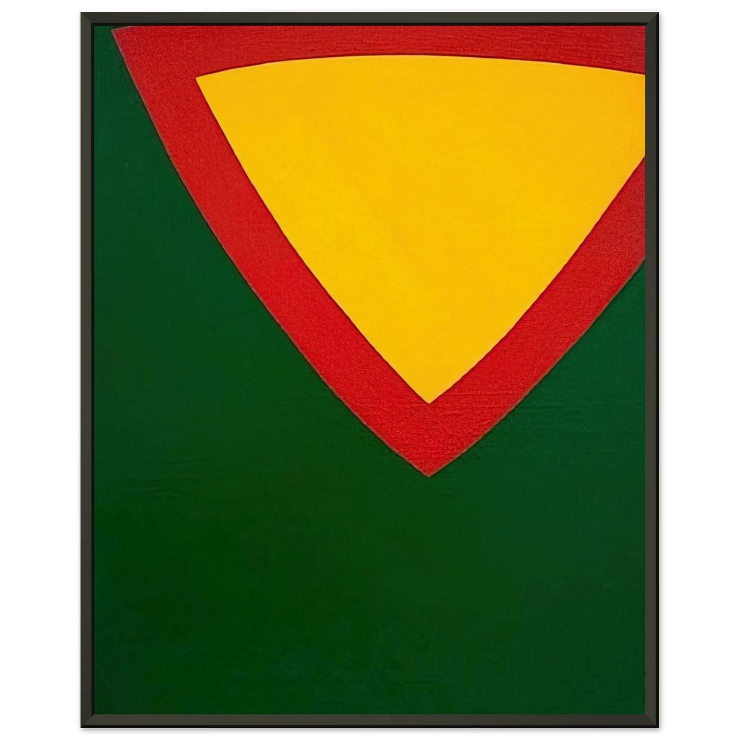 Al Held Purple Triangle Framed Art Print - Aluminum Frame - 60x80 cm / 24x32 inches