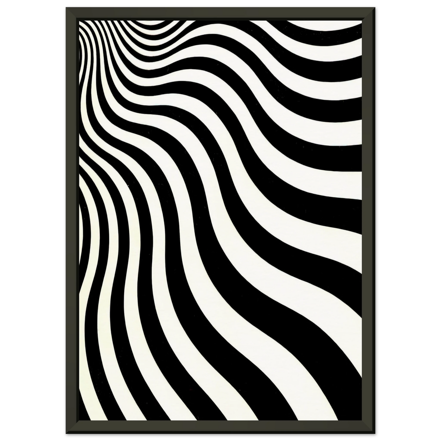 Bridget Riley INTAKE 1964 Framed Art Print - Aluminum Frame - 40x50 cm / 16x20 inches