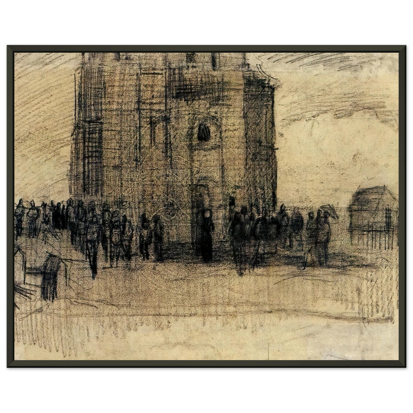 Vincent van Gogh  Sale of Building Scrap Framed Art Print  - Aluminum Frame - 60x80 cm / 24x32 inches