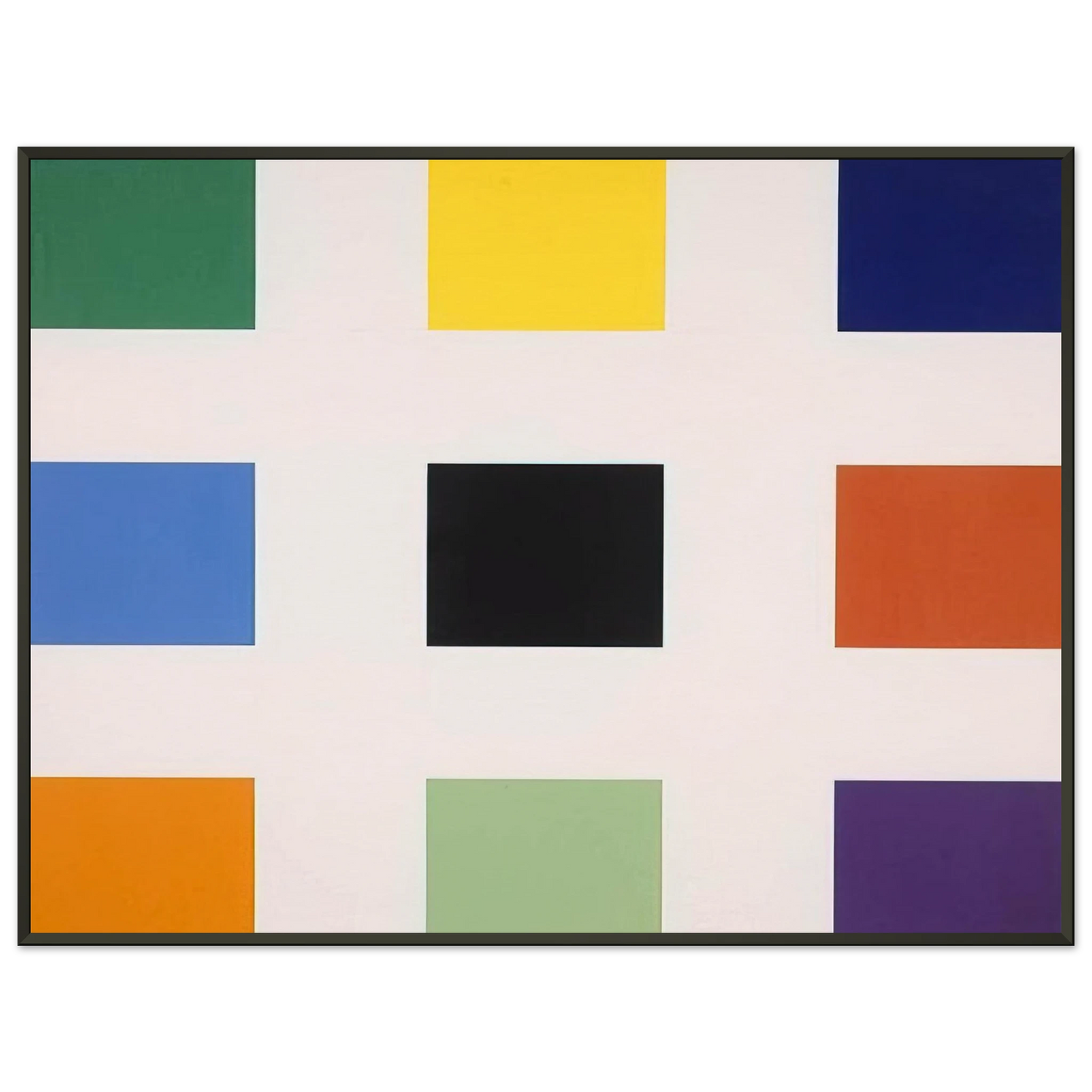 Ellsworth Kelly Nine Squares Framed Art Print - Aluminum Frame - 40x50 cm / 16x20 inches