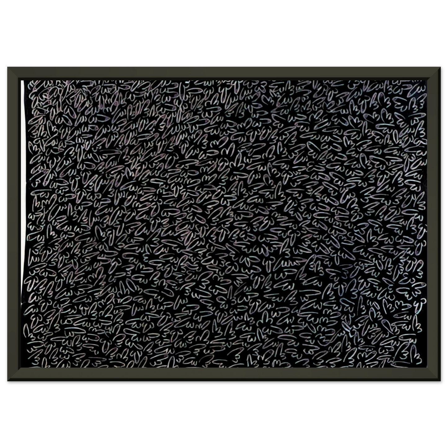 Keith Haring UNTITLED 1979 0 Framed Art Print - Aluminum Frame - 40x50 cm / 16x20 inches