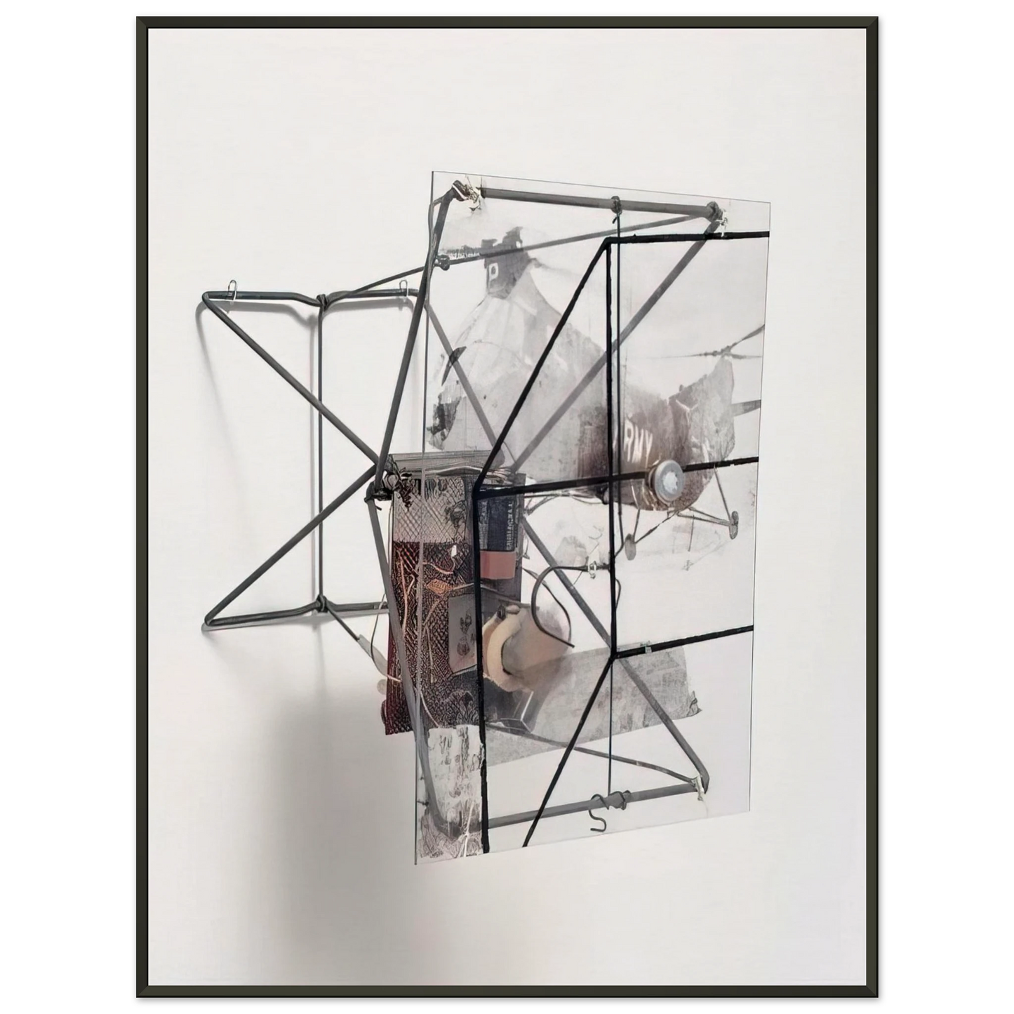 Robert Rauschenberg DRY CELL 1963 Framed Art Print - Aluminum Frame - 40x50 cm / 16x20 inches