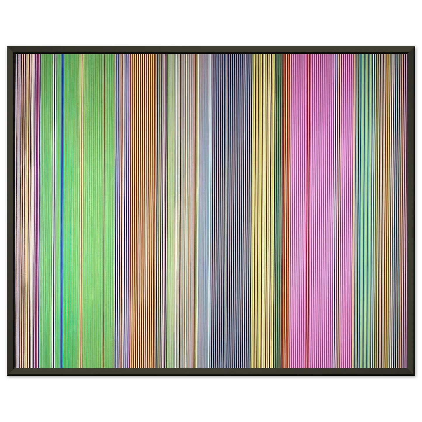 Gene Davis Raspberry Icicle 1967 Framed Art Print - Aluminum Frame - 40x50 cm / 16x20 inches