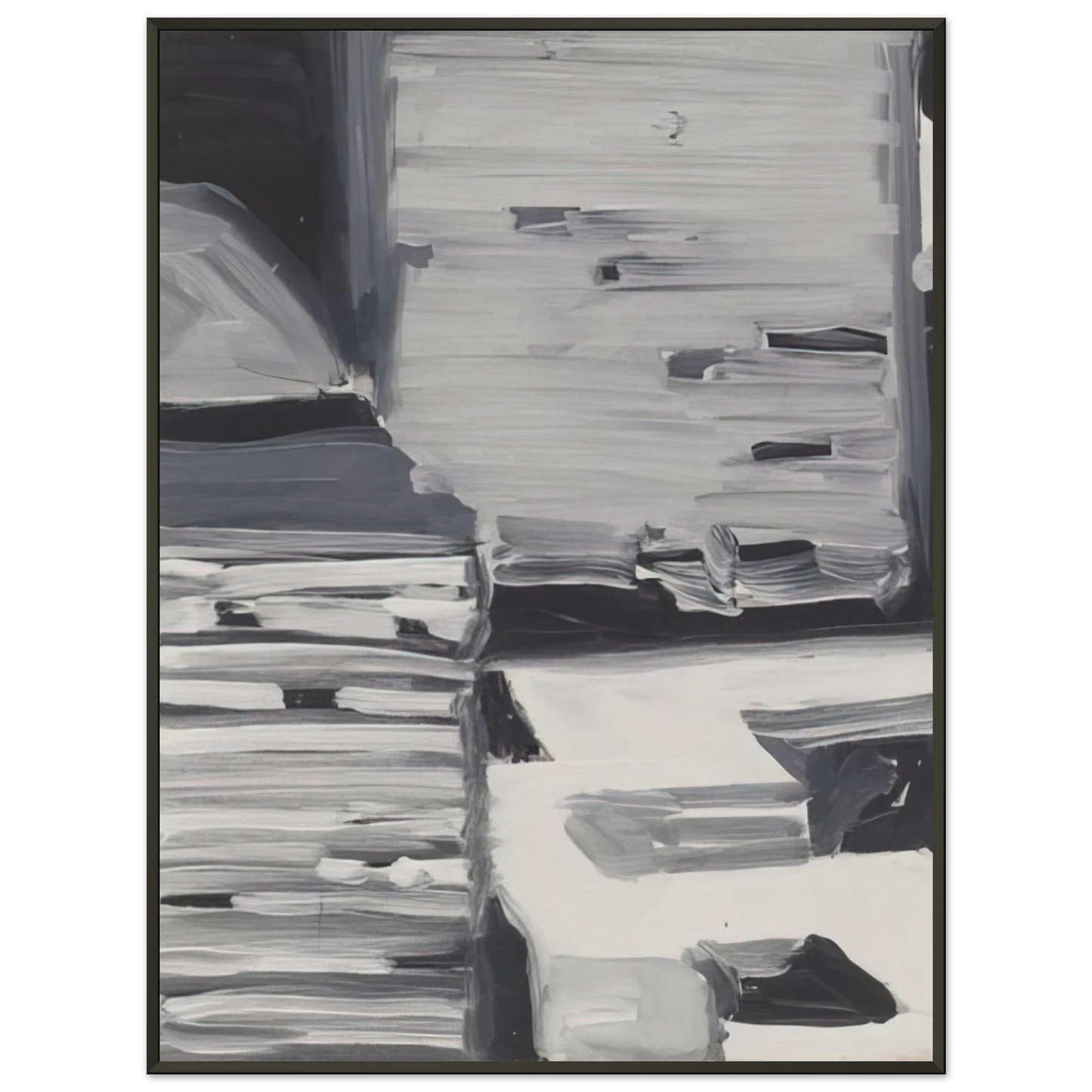 Gerhard Richter TOWNSCAPE 1968 4 Framed Art Print - Aluminum Frame - 70x100 cm / 28x40 inches