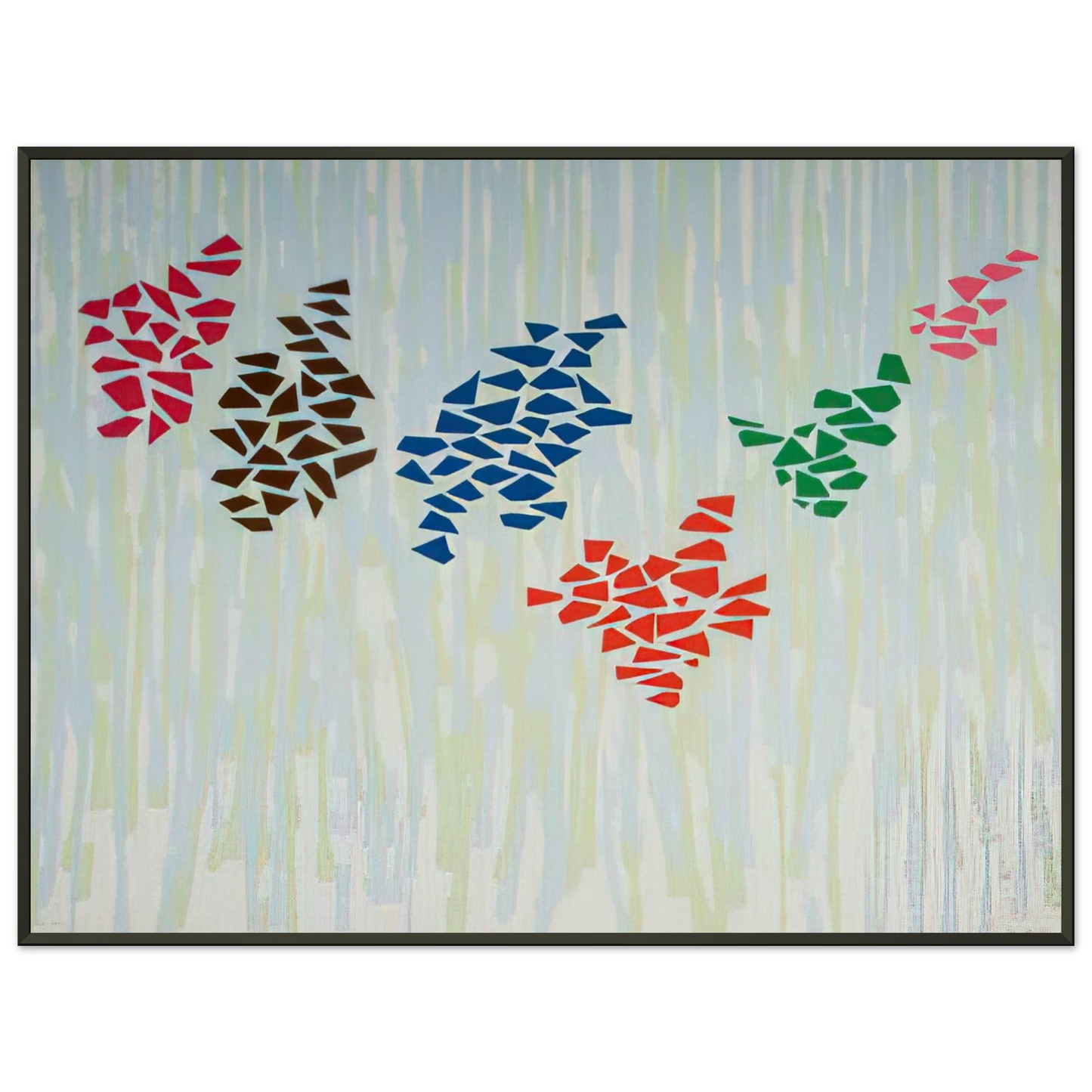 Robert Goodnough Untitled 1976 Framed Art Print - Aluminum Frame - 60x80 cm / 24x32 inches