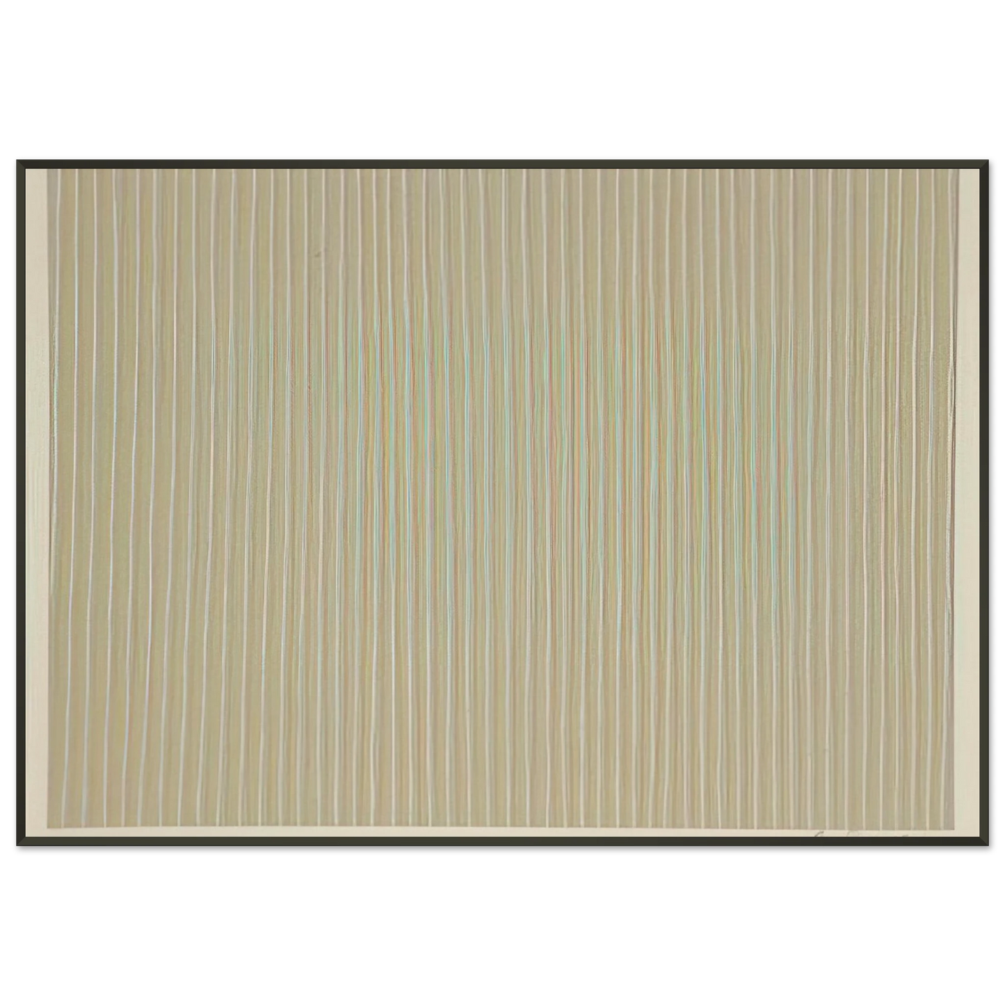 Gene Davis Carousel 1980 Framed Art Print - Aluminum Frame - 21x29.7 cm / 8x12"